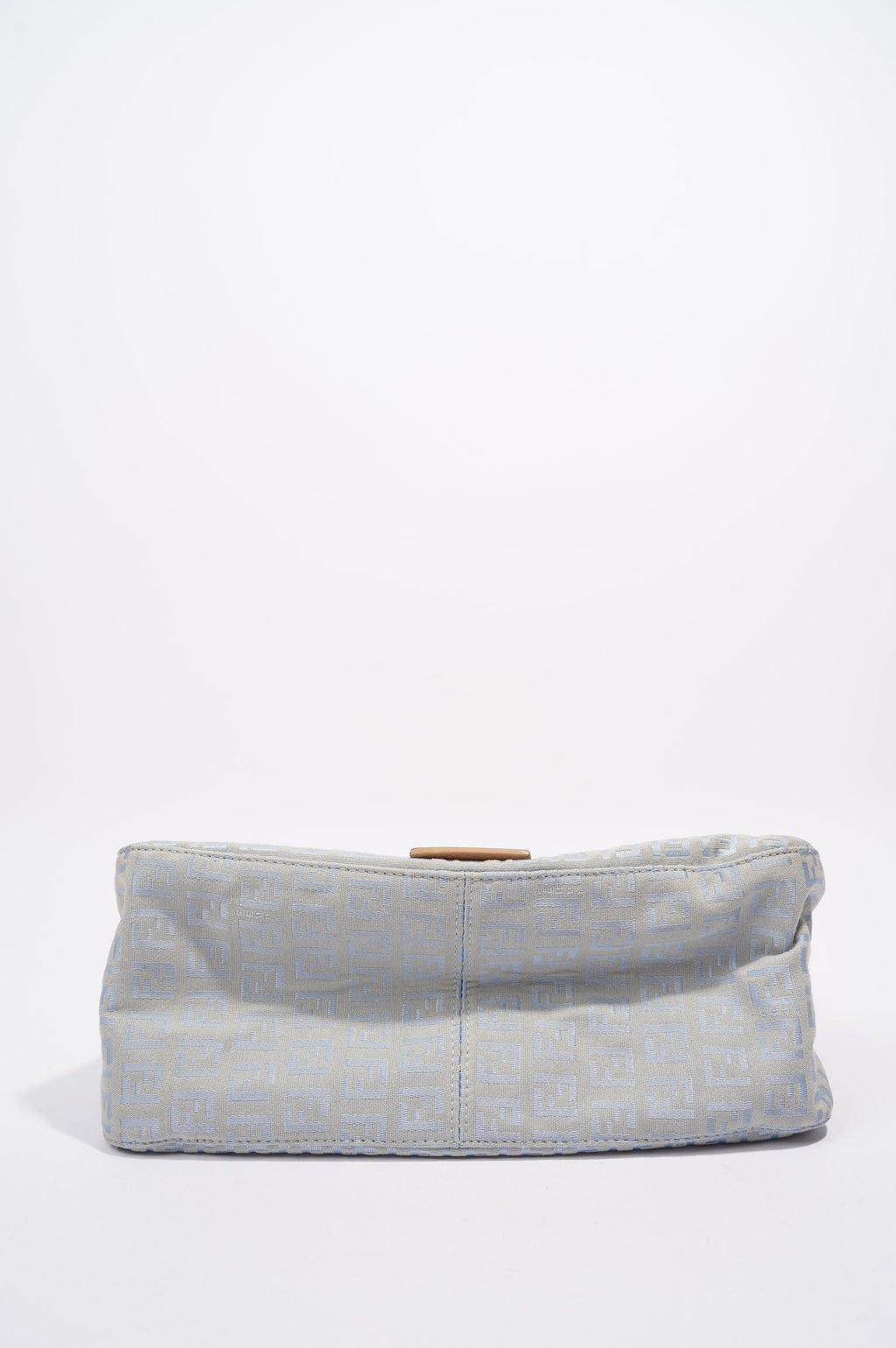 Fendi Mamma Zuccha Flap Bag Blue Canvas Small