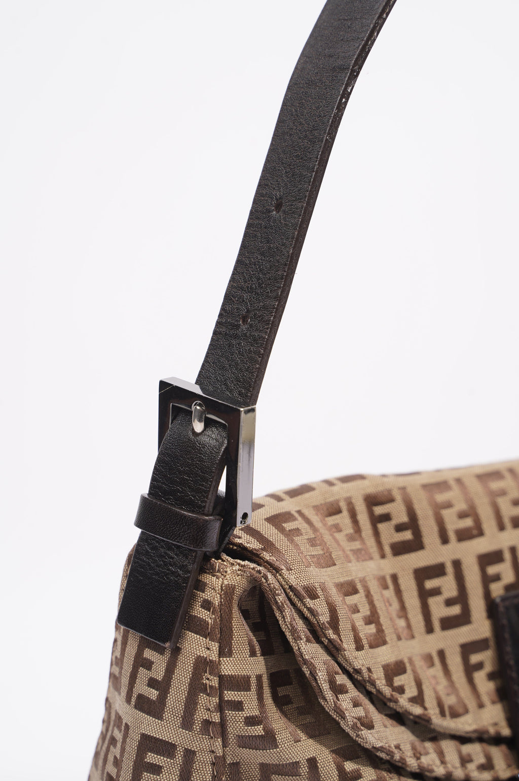 Fendi Baguette Bag Brown Zucca Canvas