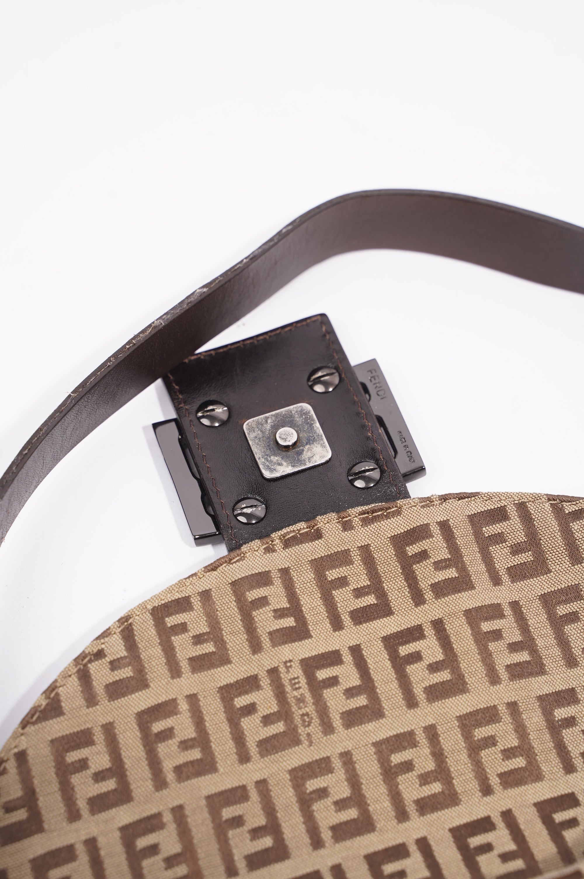 Fendi Baguette Bag Brown Zucca Canvas