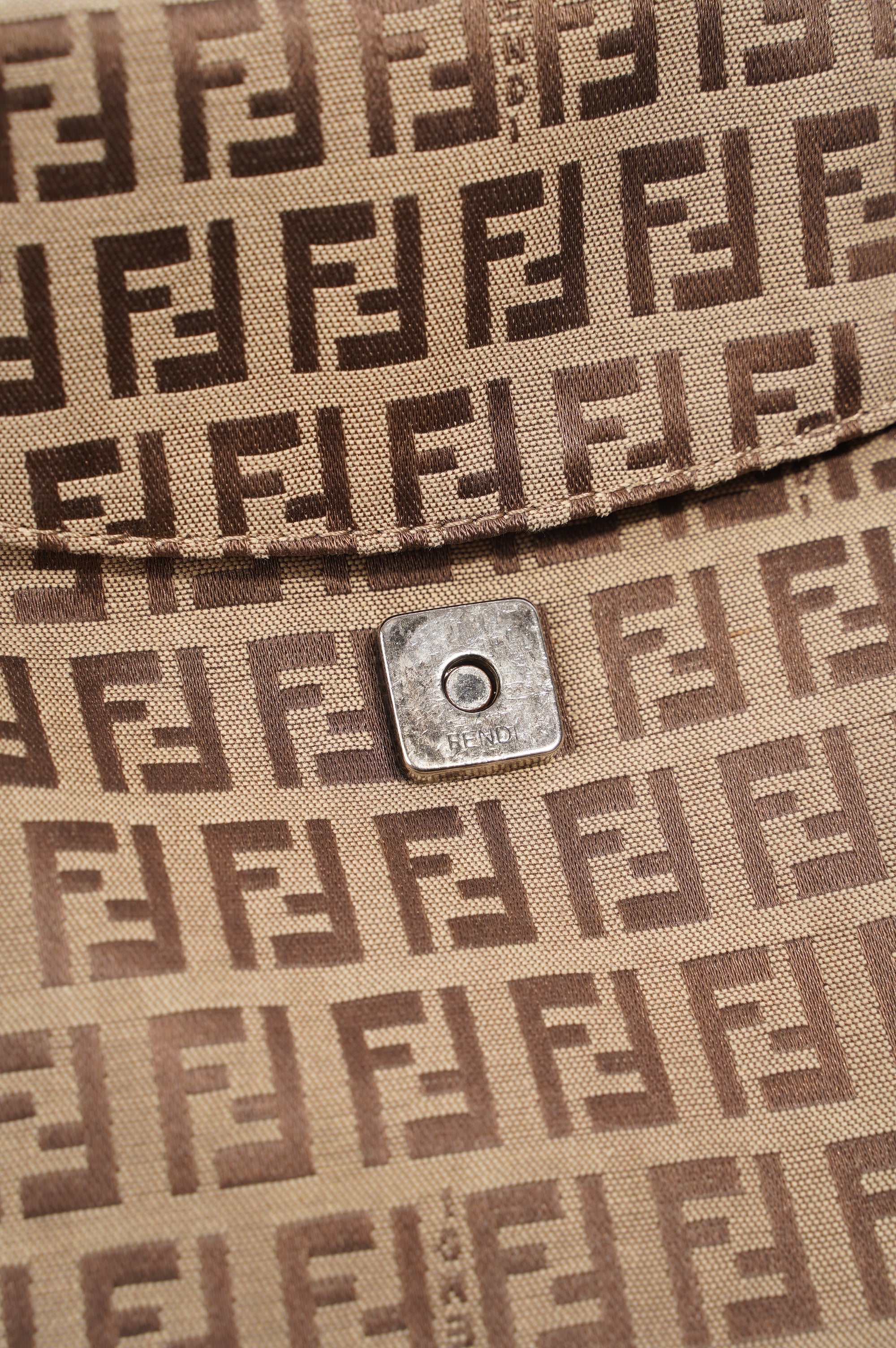 Fendi Baguette Bag Brown Zucca Canvas