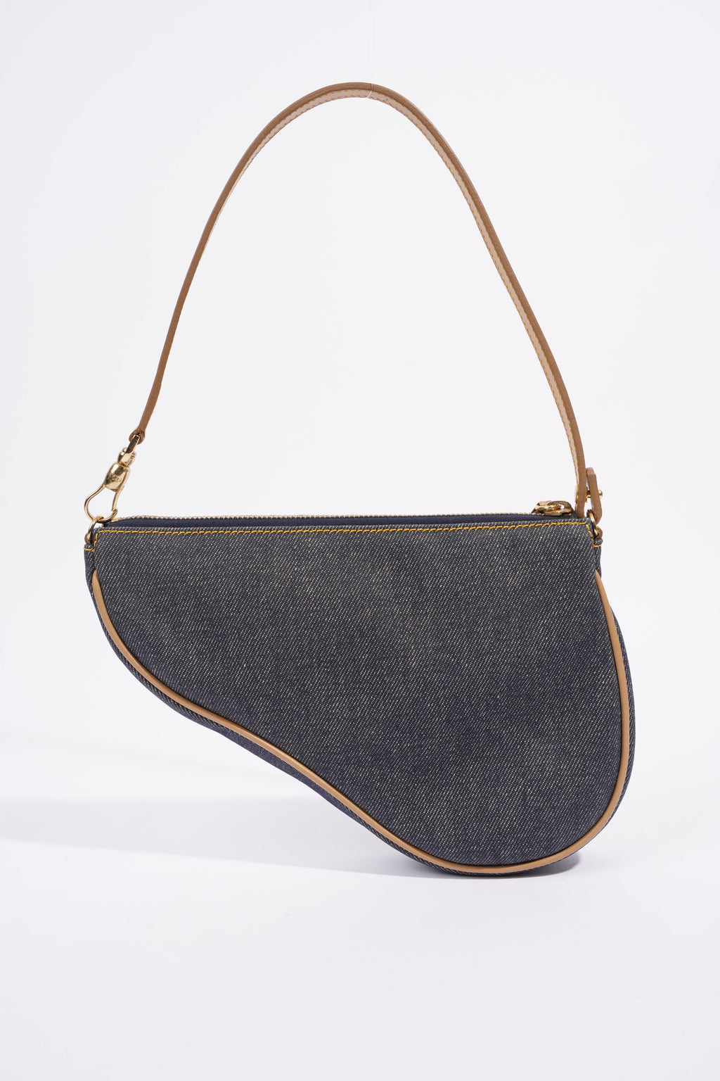 Christian Dior Saddle Bag Blue Denim