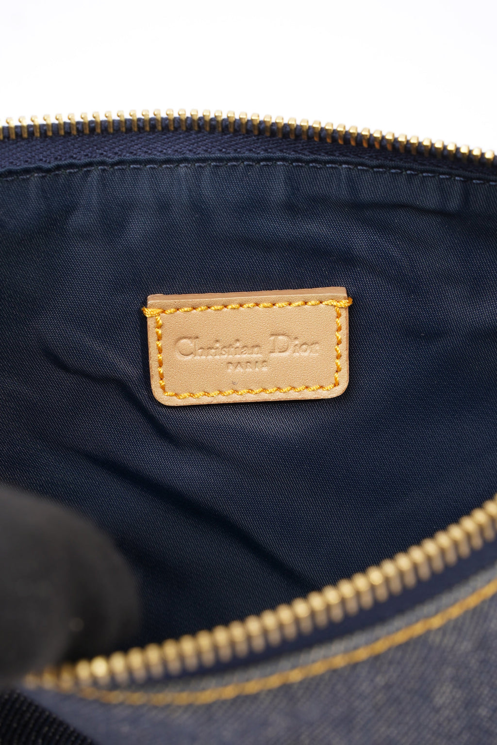 Christian Dior Saddle Bag Blue Denim