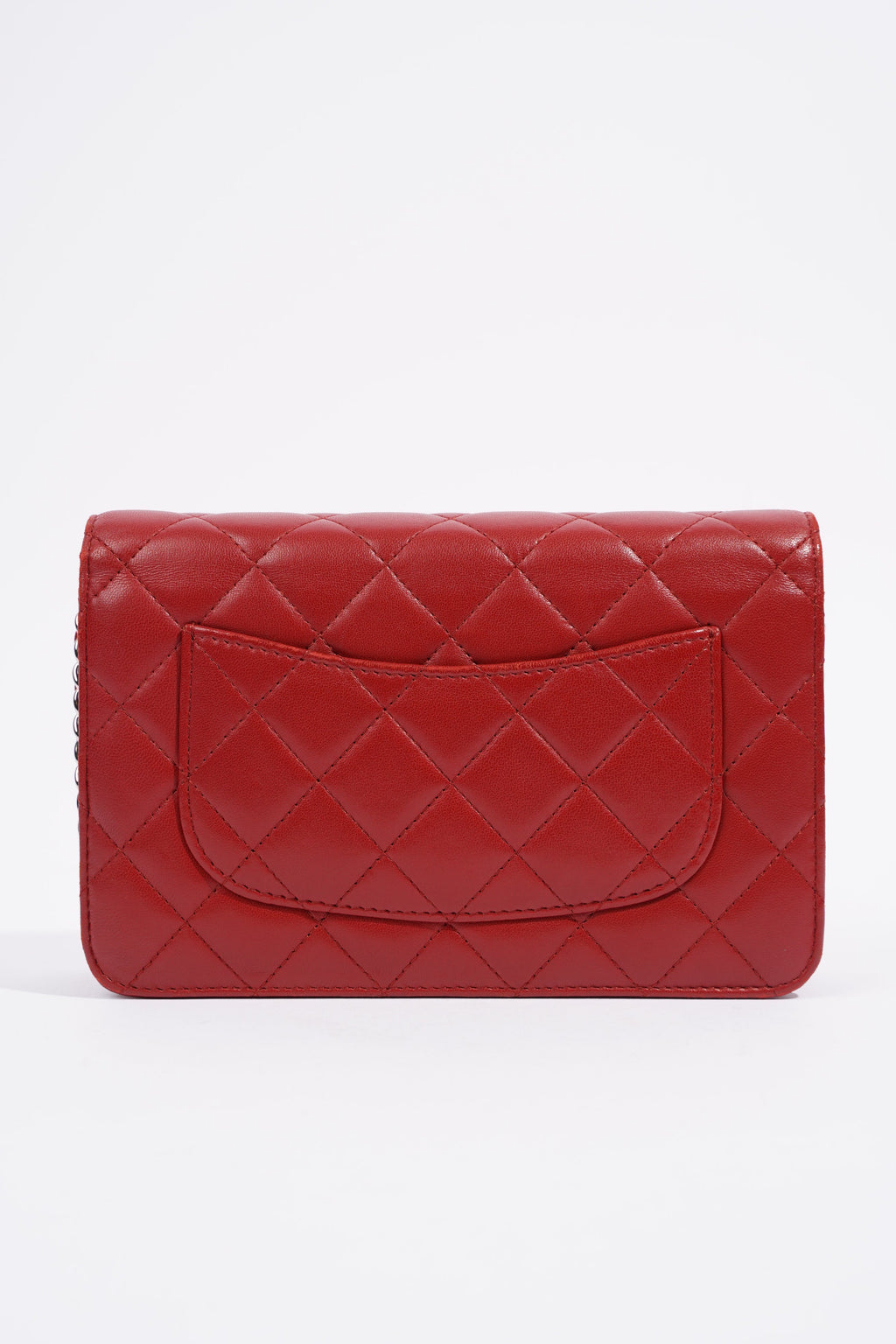 Chanel Wallet On Chain Red