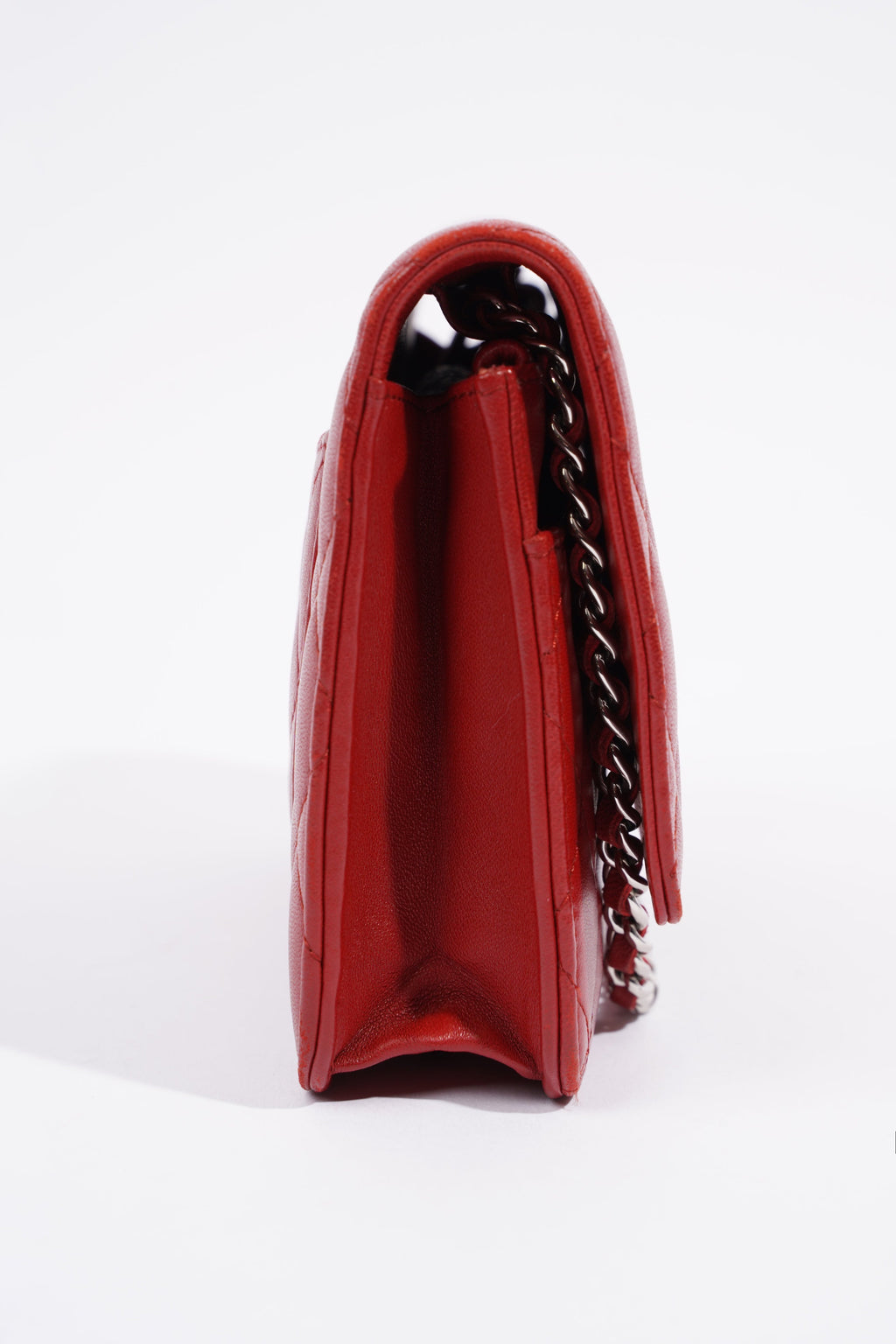 Chanel Wallet On Chain Red