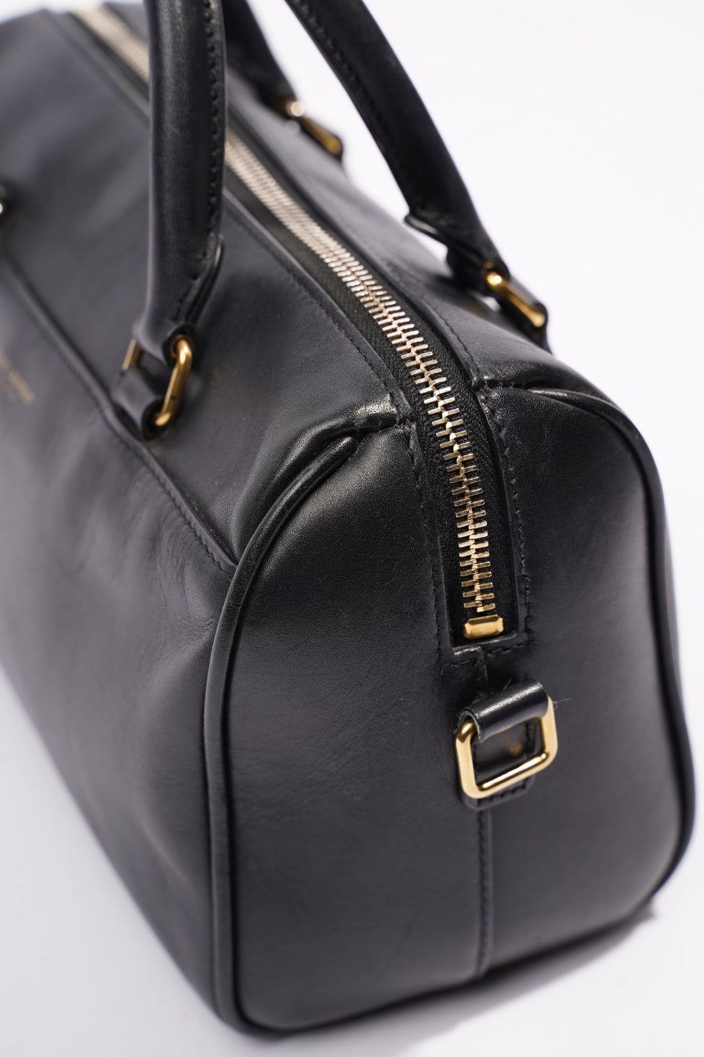 Saint Laurent Paris Baby Duffle Black Leather