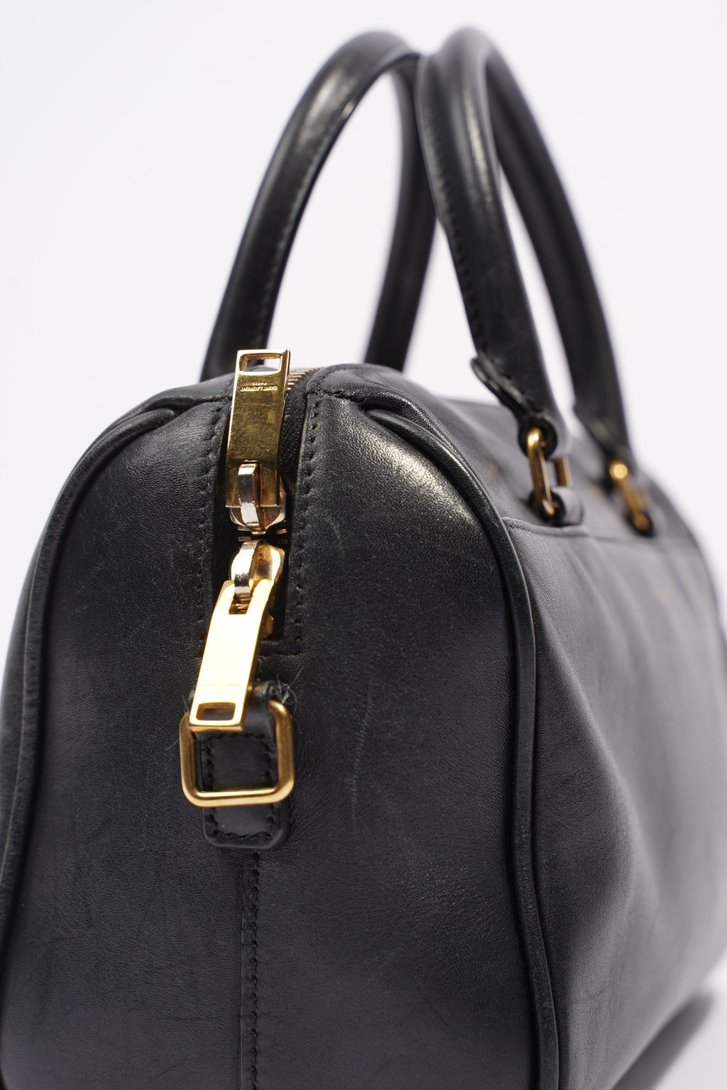 Saint Laurent Paris Baby Duffle Black Leather