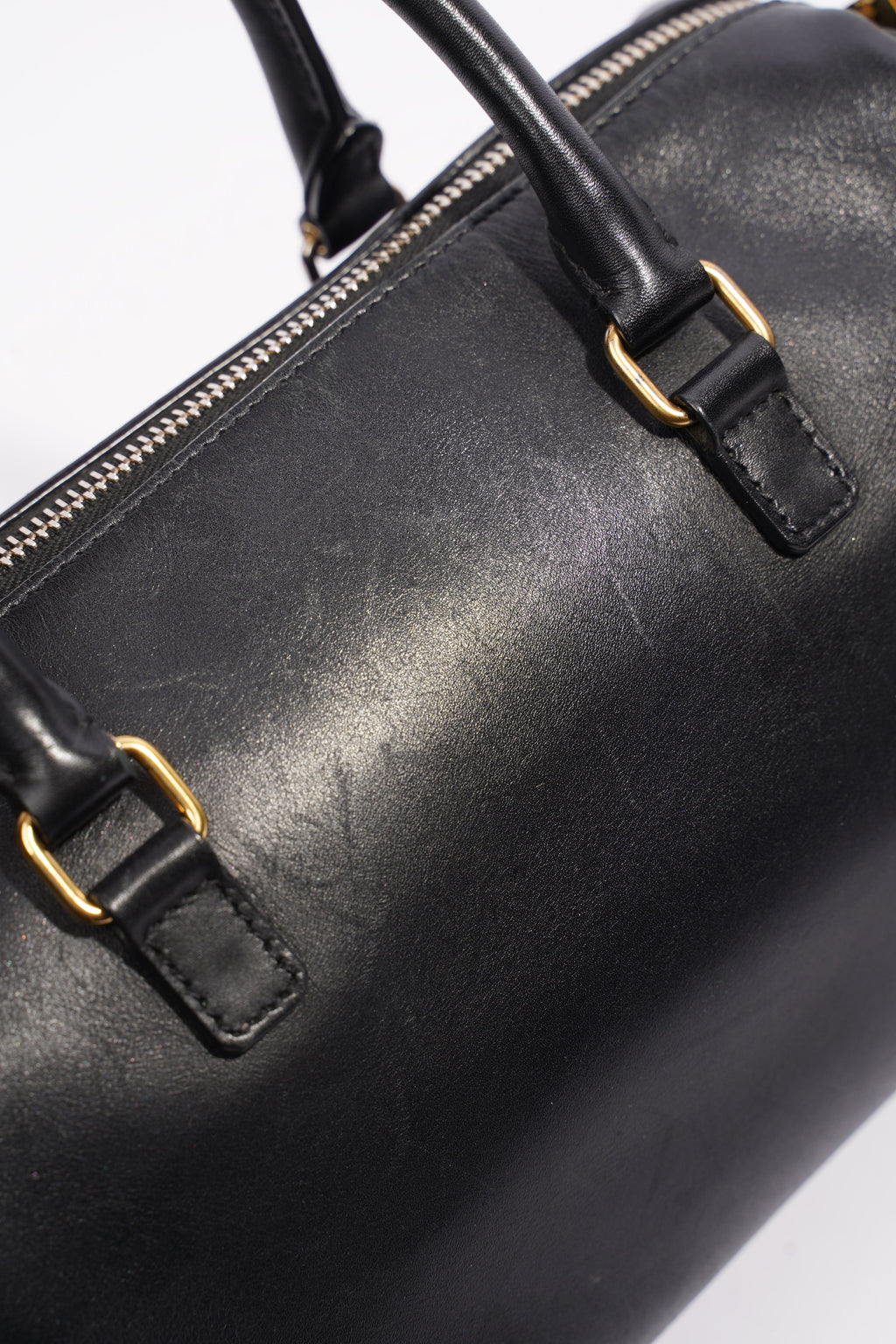 Saint Laurent Paris Baby Duffle Black Leather