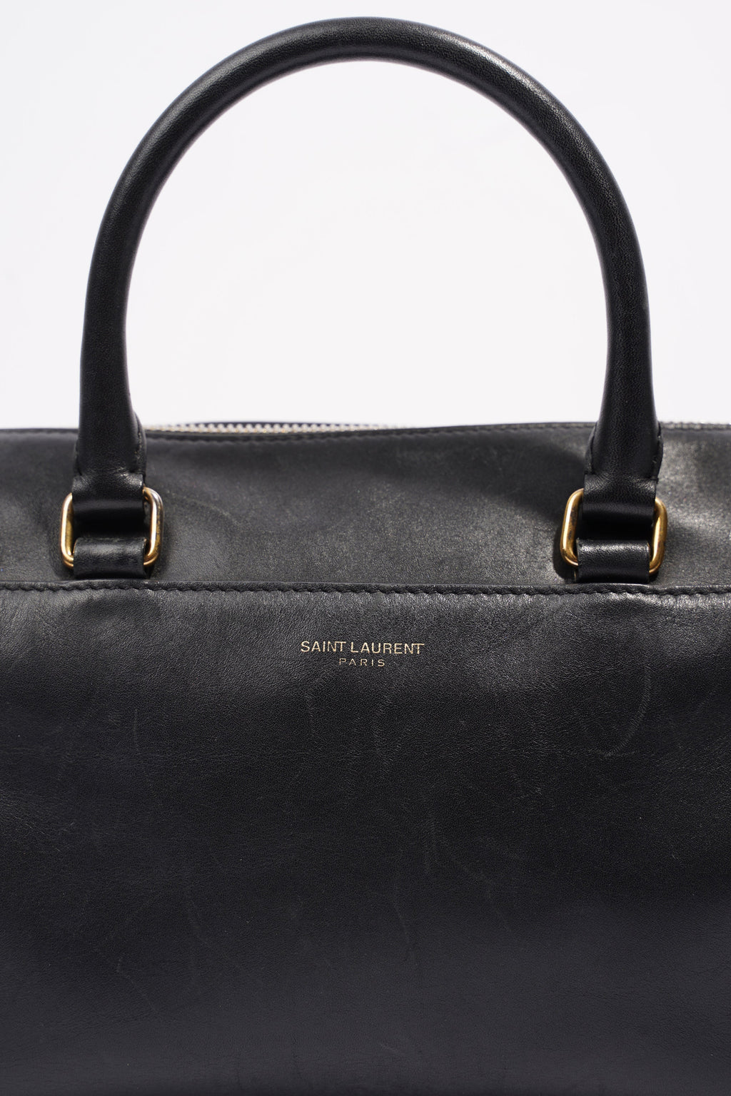 Saint Laurent Paris Baby Duffle Black Leather
