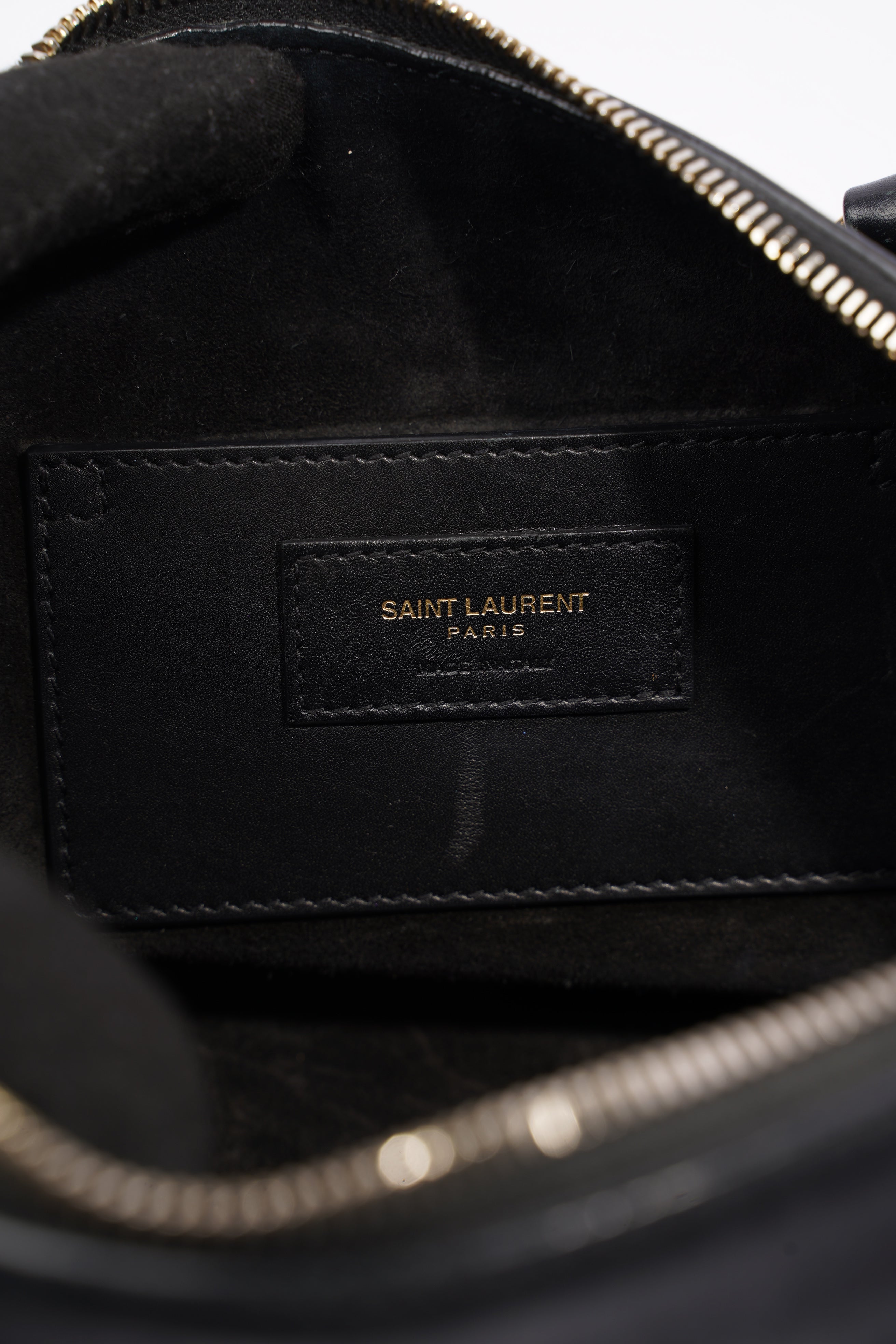 Saint Laurent Paris Baby Duffle Black Leather