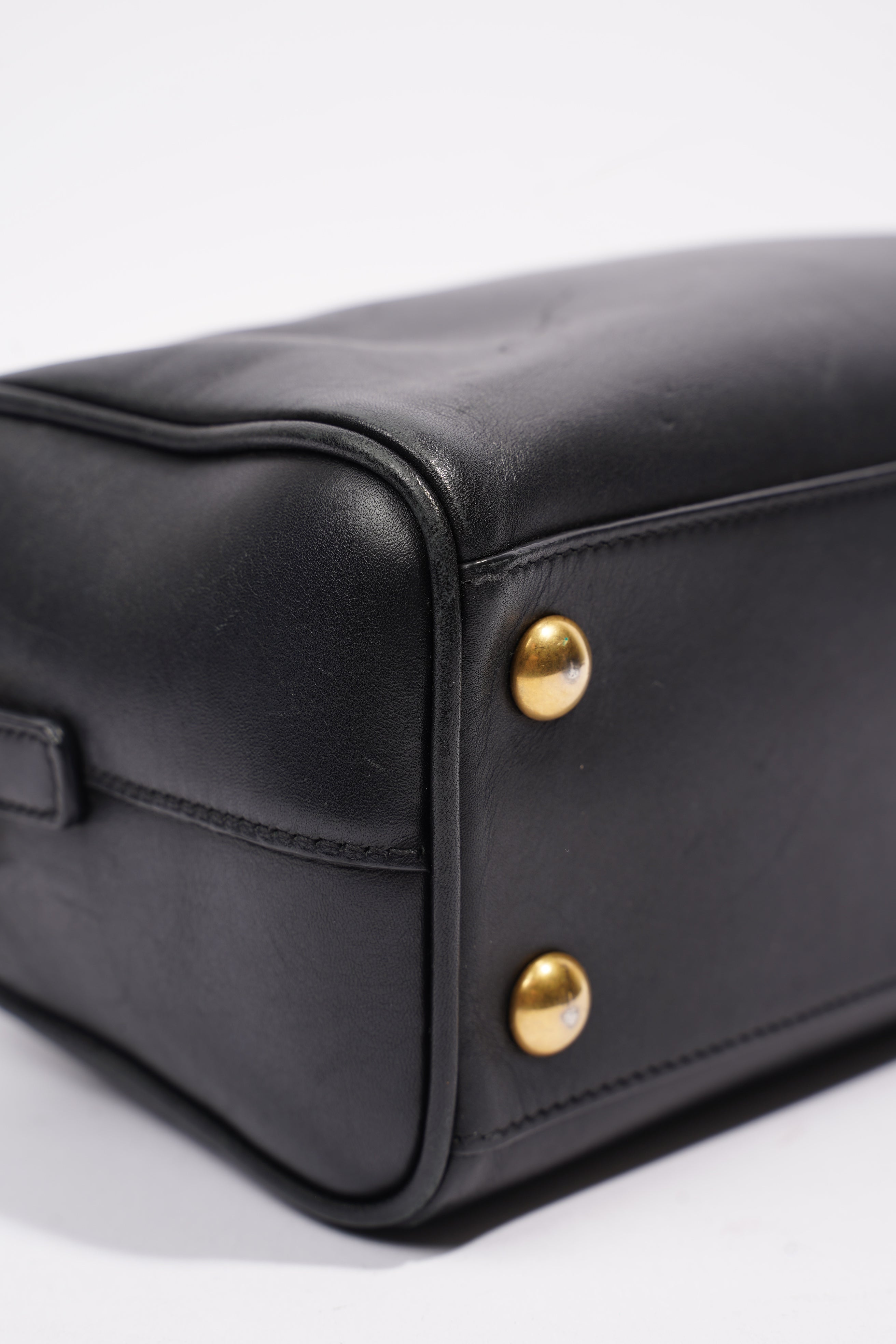 Saint Laurent Paris Baby Duffle Black Leather