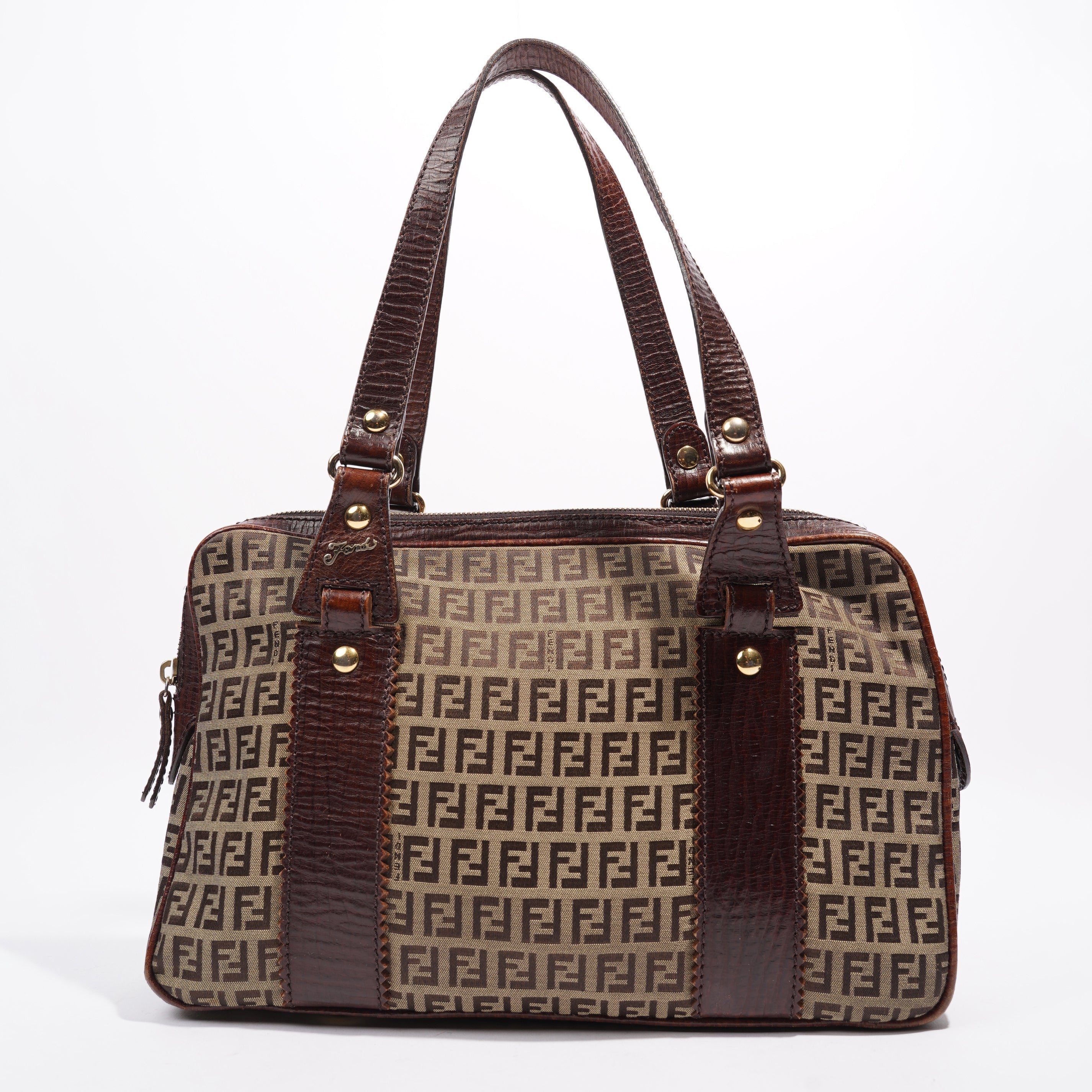 Fendi Zucchino Dark Brown / Brown Canvas