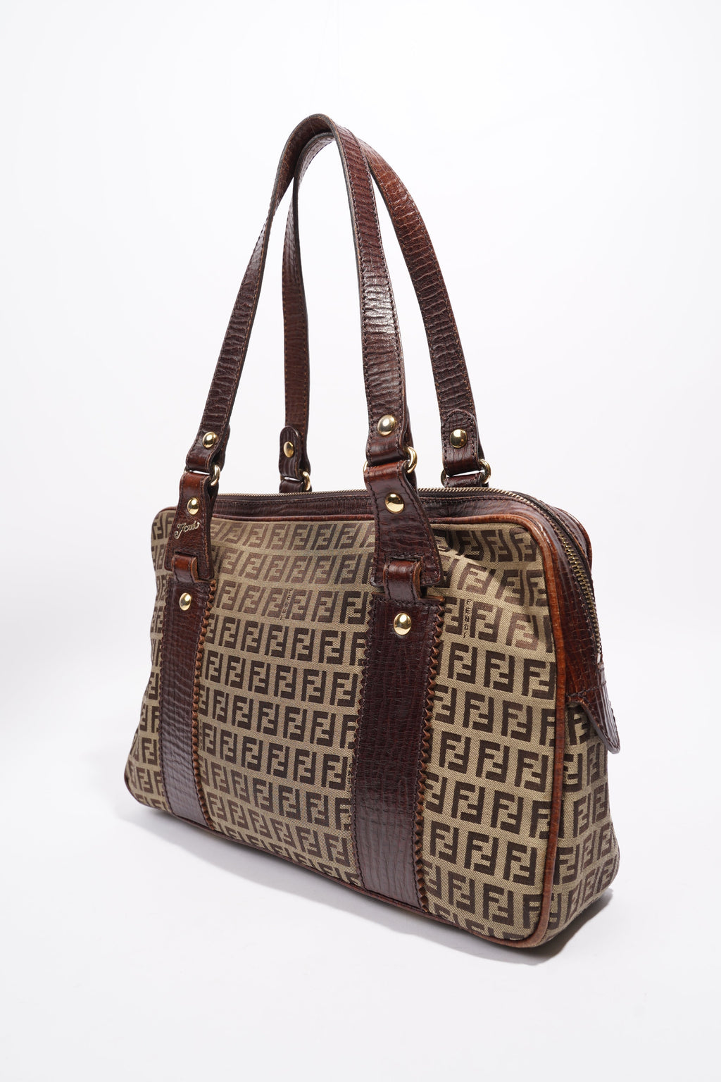 Fendi Zucchino Dark Brown / Brown Canvas