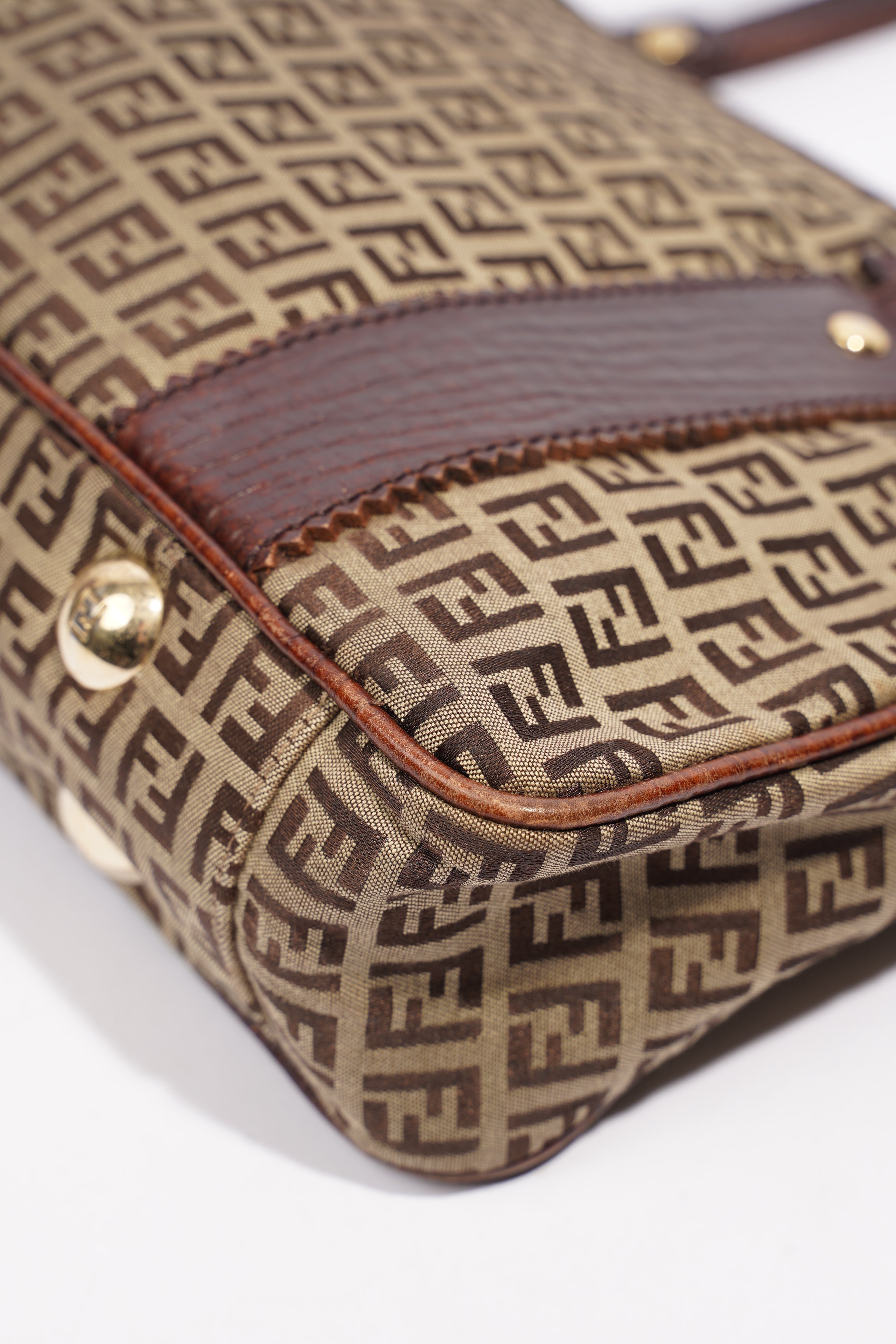 Fendi Zucchino Dark Brown / Brown Canvas