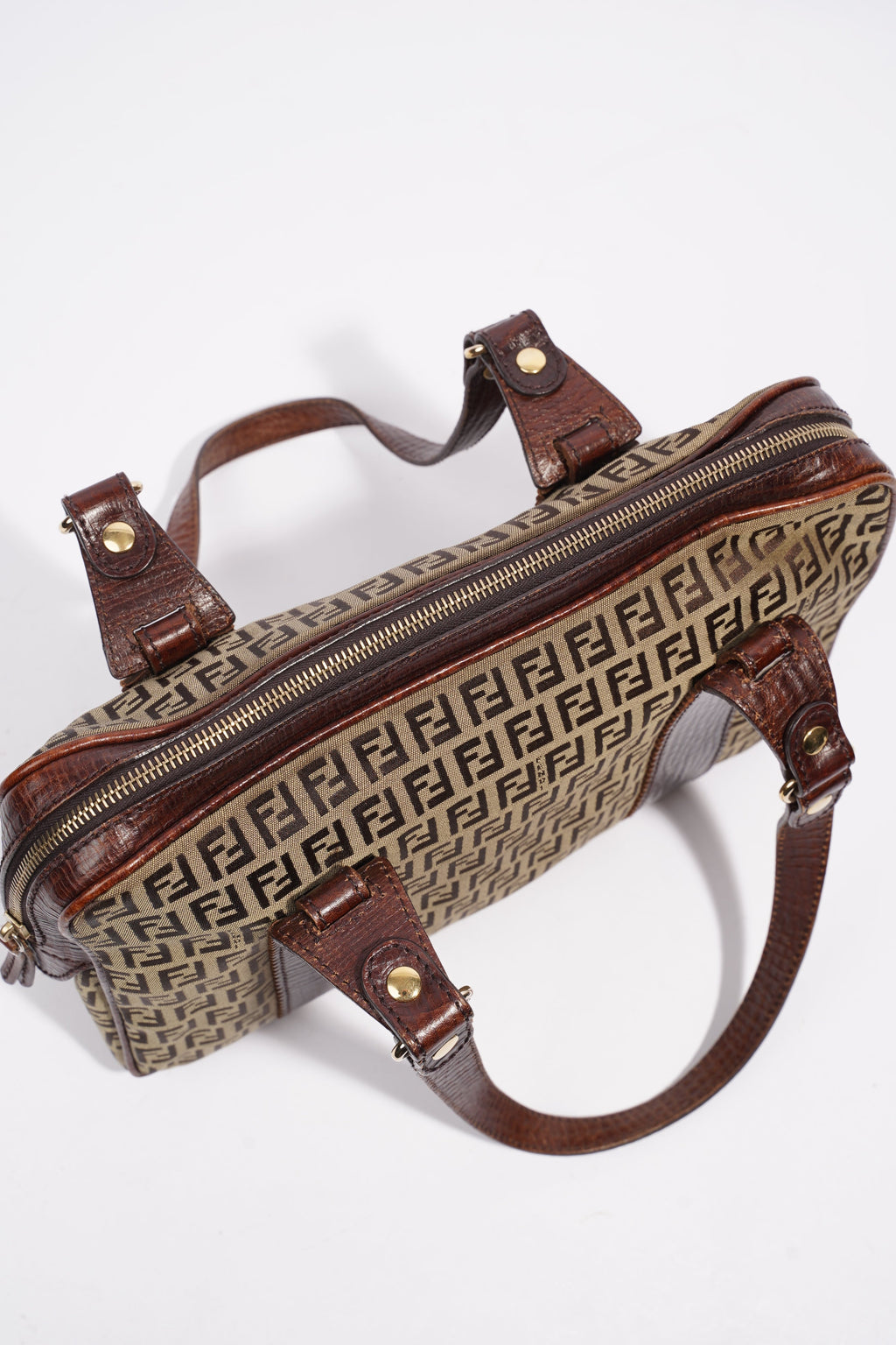 Fendi Zucchino Dark Brown / Brown Canvas