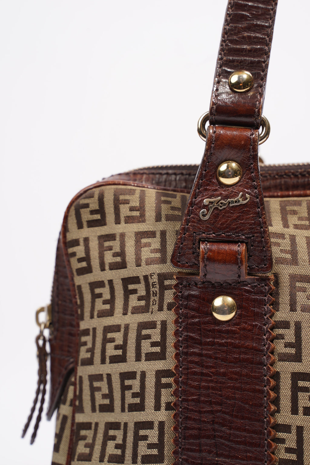 Fendi Zucchino Dark Brown / Brown Canvas