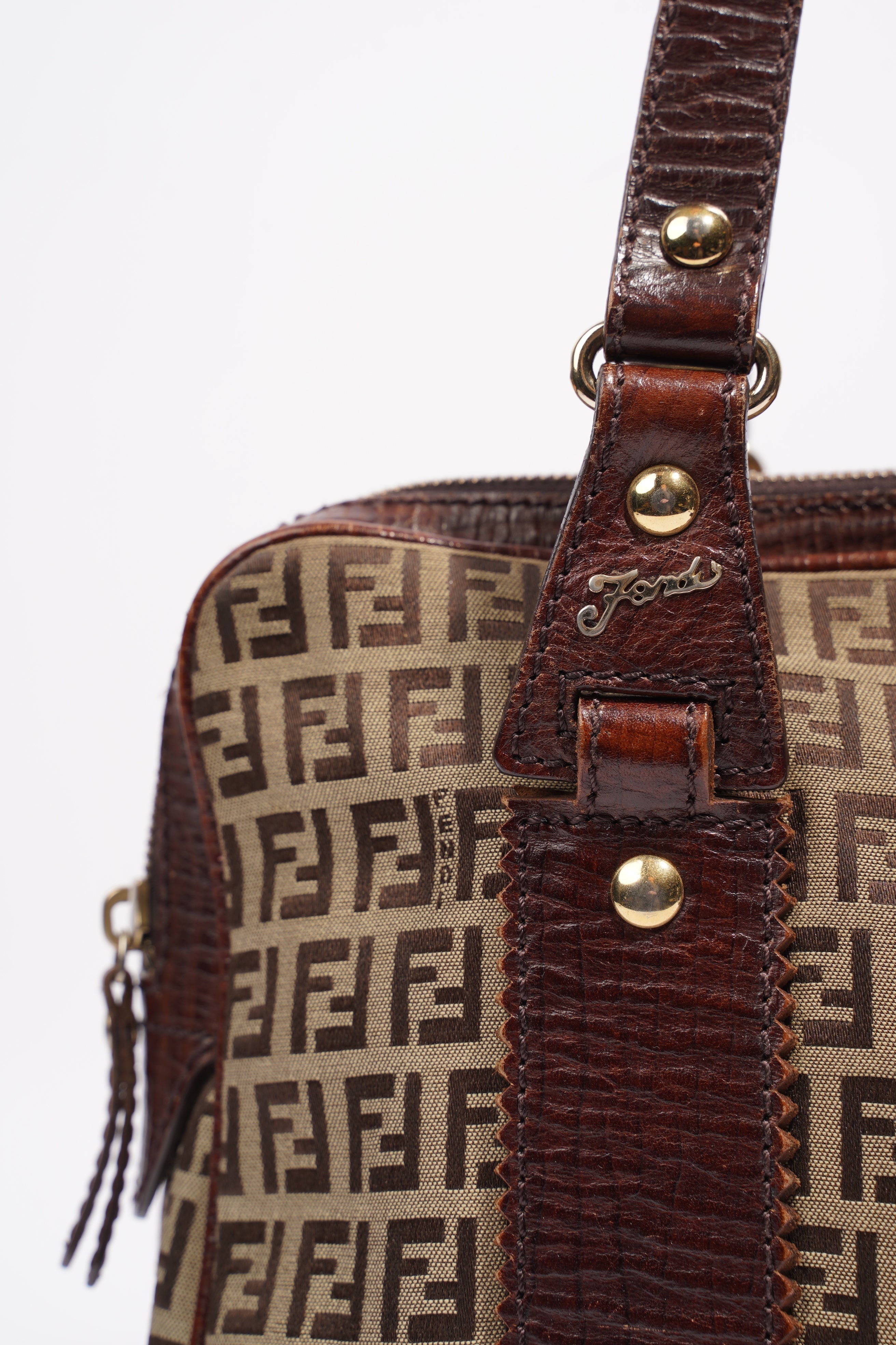 Fendi Zucchino Dark Brown / Brown Canvas