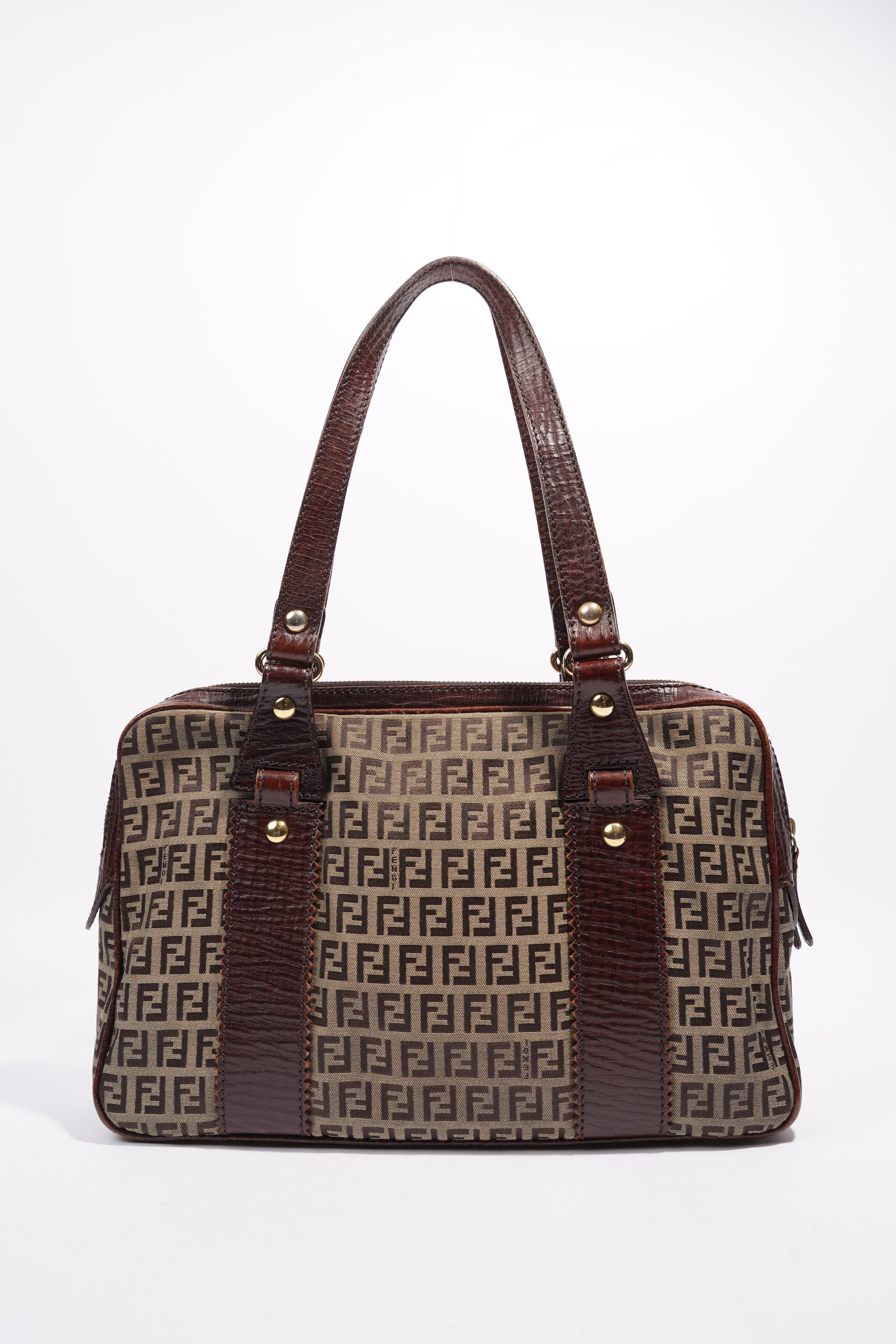 Fendi Zucchino Dark Brown / Brown Canvas