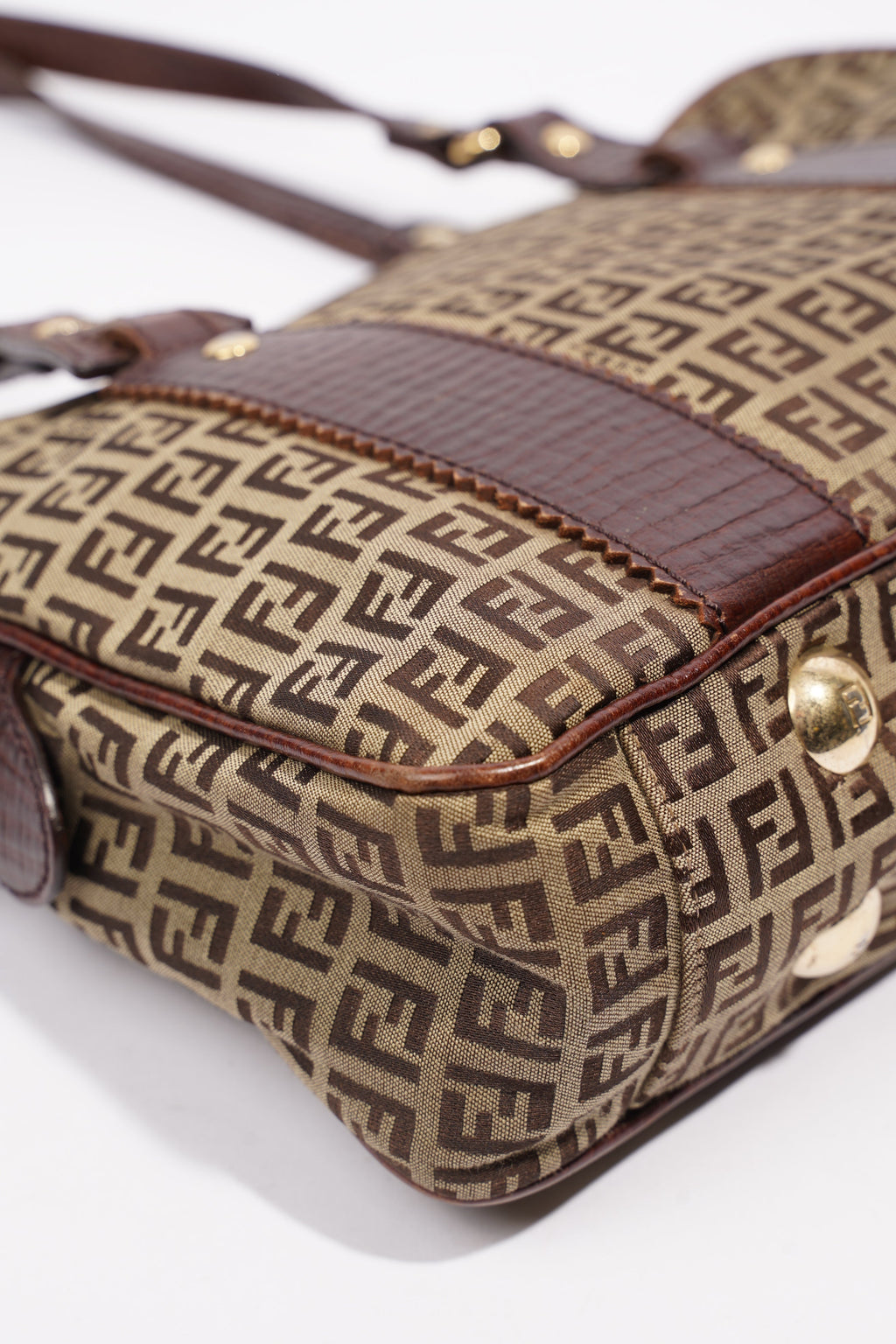 Fendi Zucchino Dark Brown / Brown Canvas