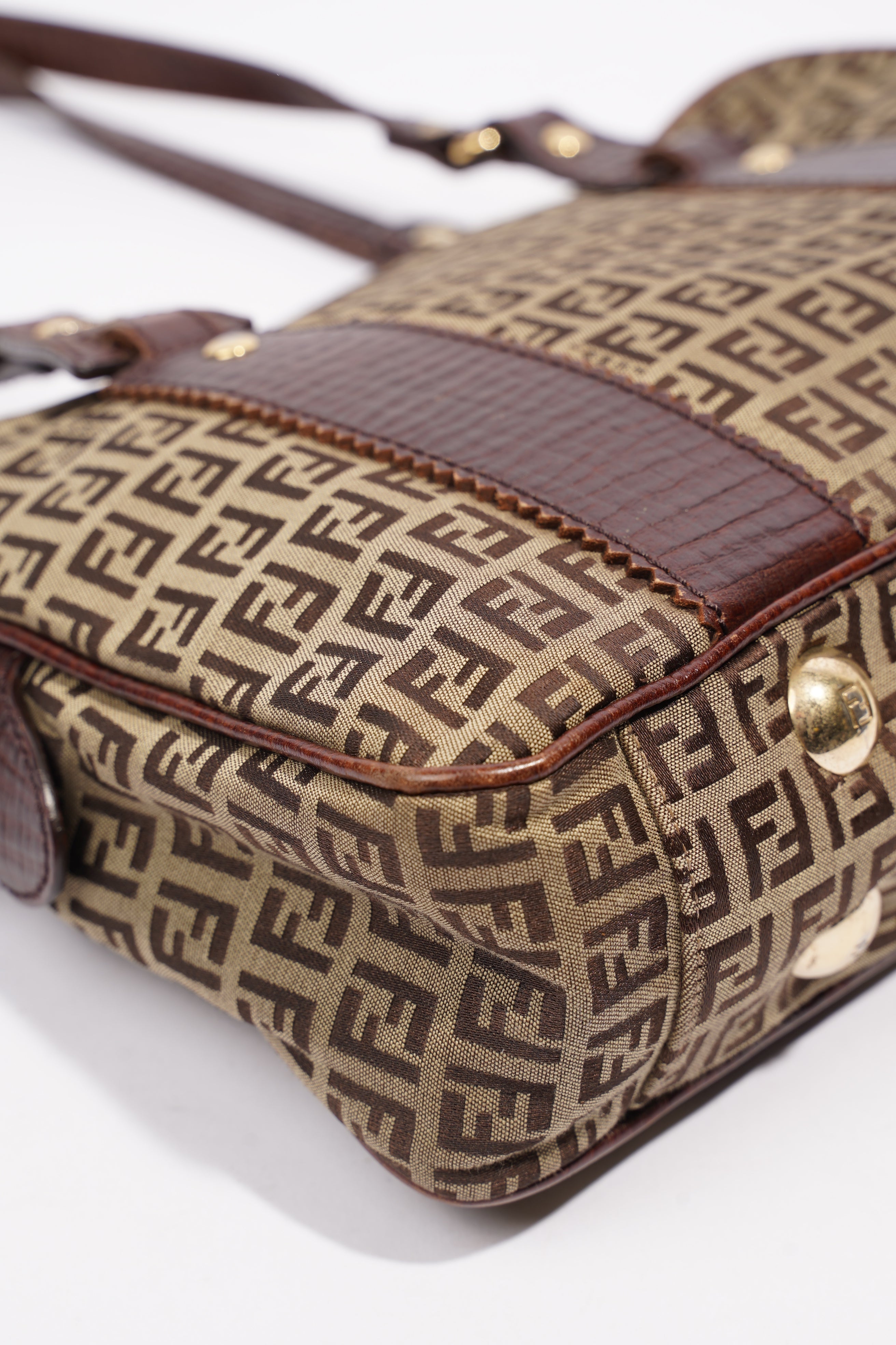 Fendi Zucchino Dark Brown / Brown Canvas