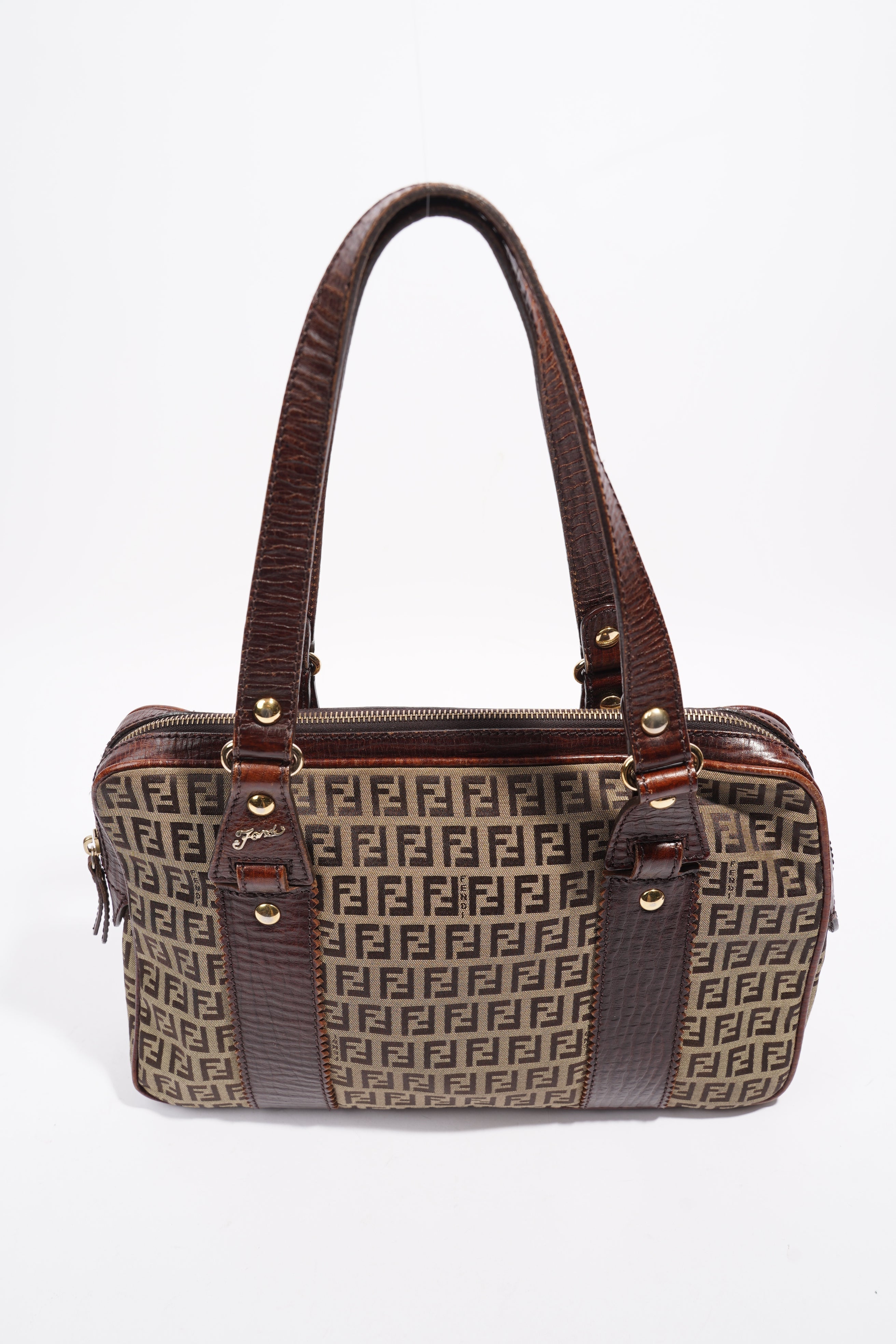 Fendi Zucchino Dark Brown / Brown Canvas