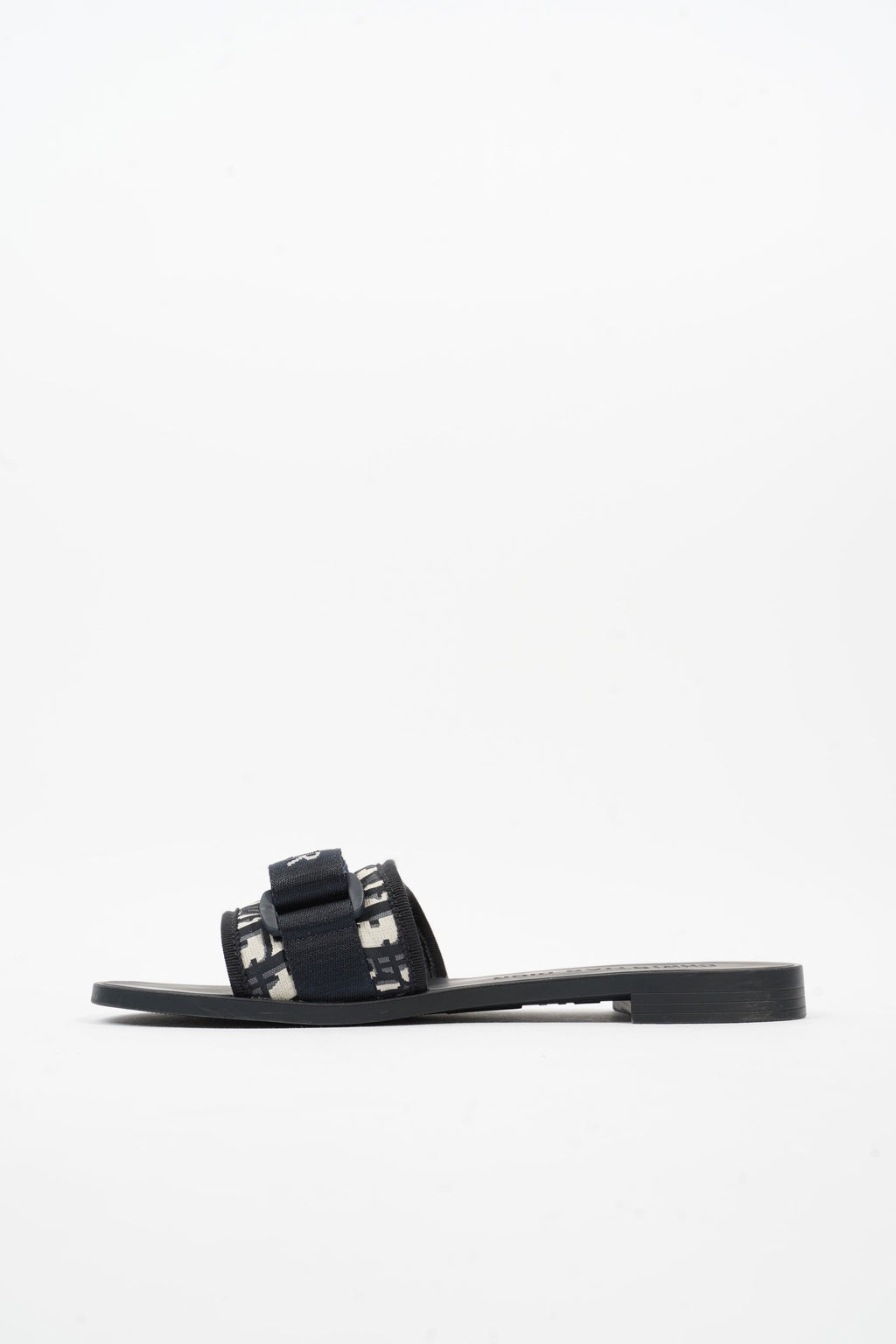 Christian Dior Dio(r)evolution Slide Navy Technical Fabric EU 39 UK 6
