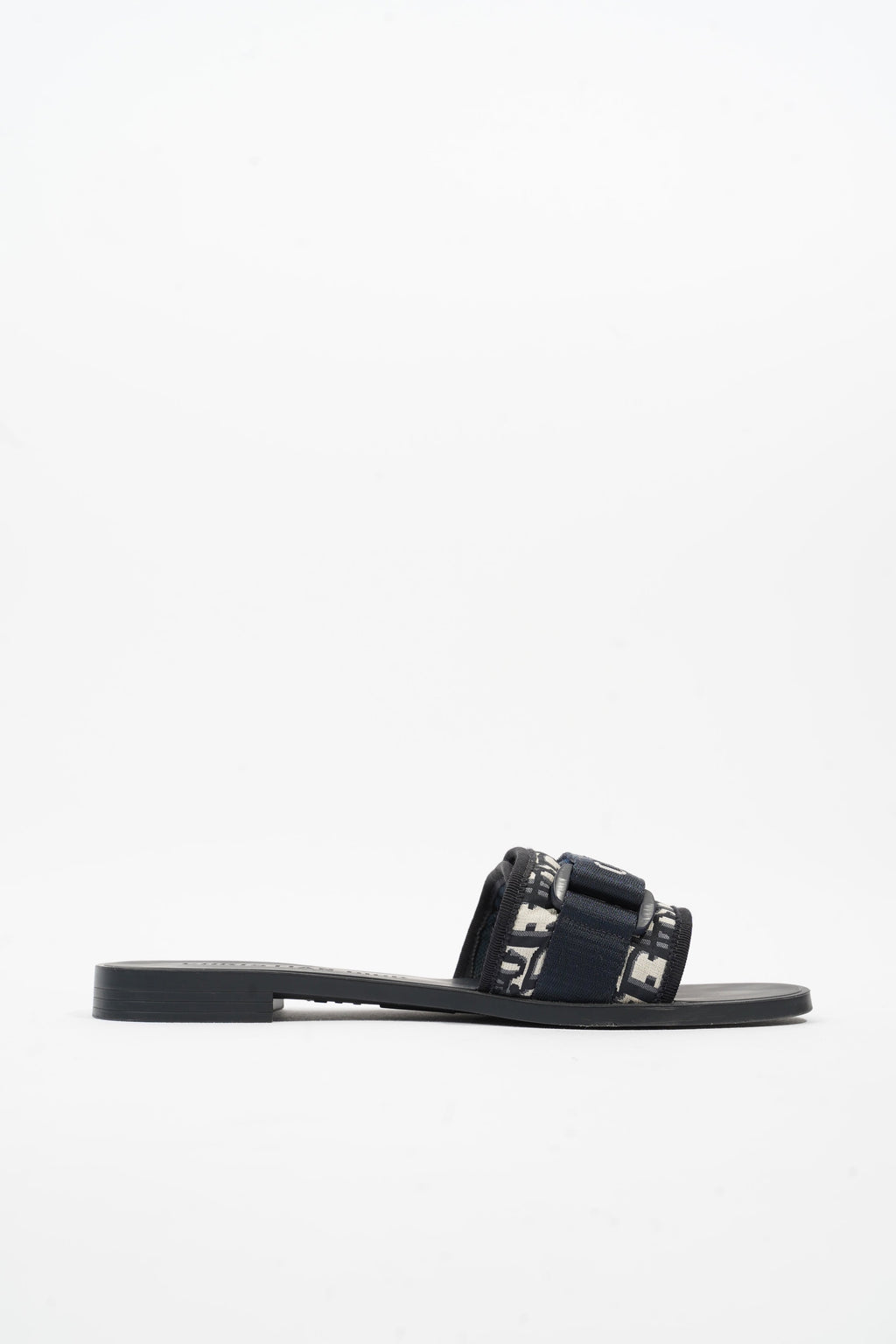 Christian Dior Dio(r)evolution Slide Navy Technical Fabric EU 39 UK 6