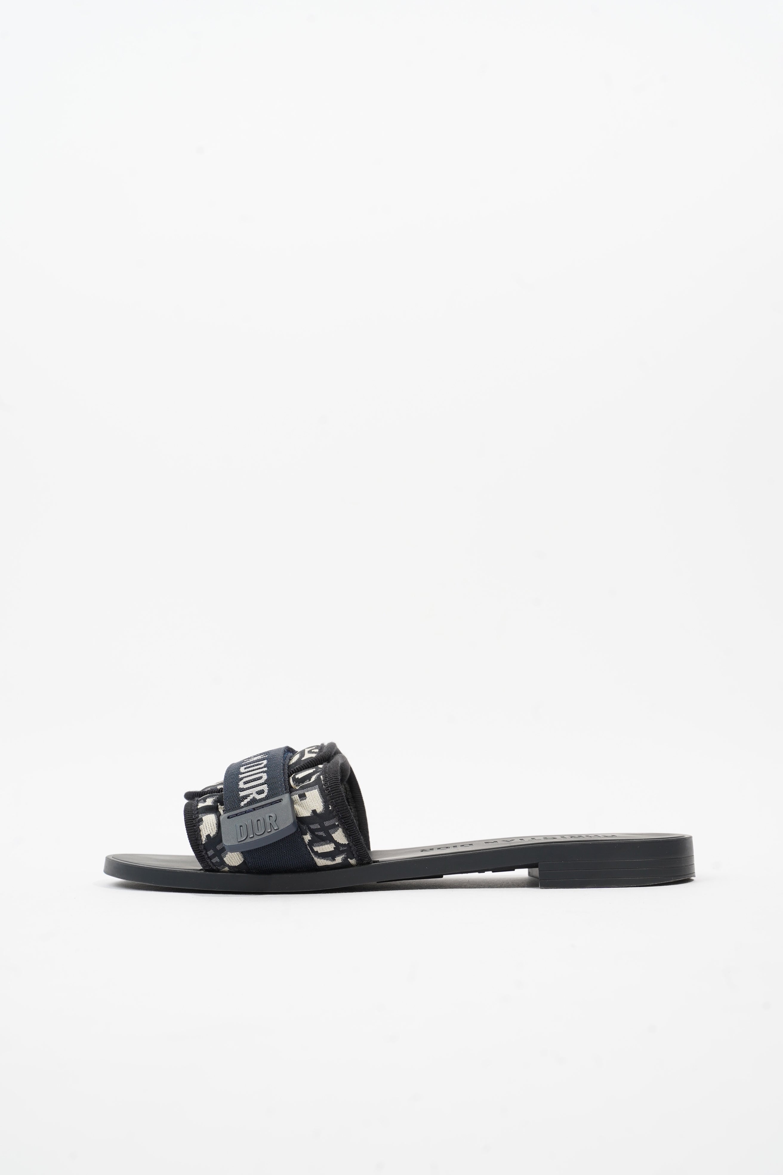 Christian Dior Dio(r)evolution Slide Navy Technical Fabric EU 39 UK 6