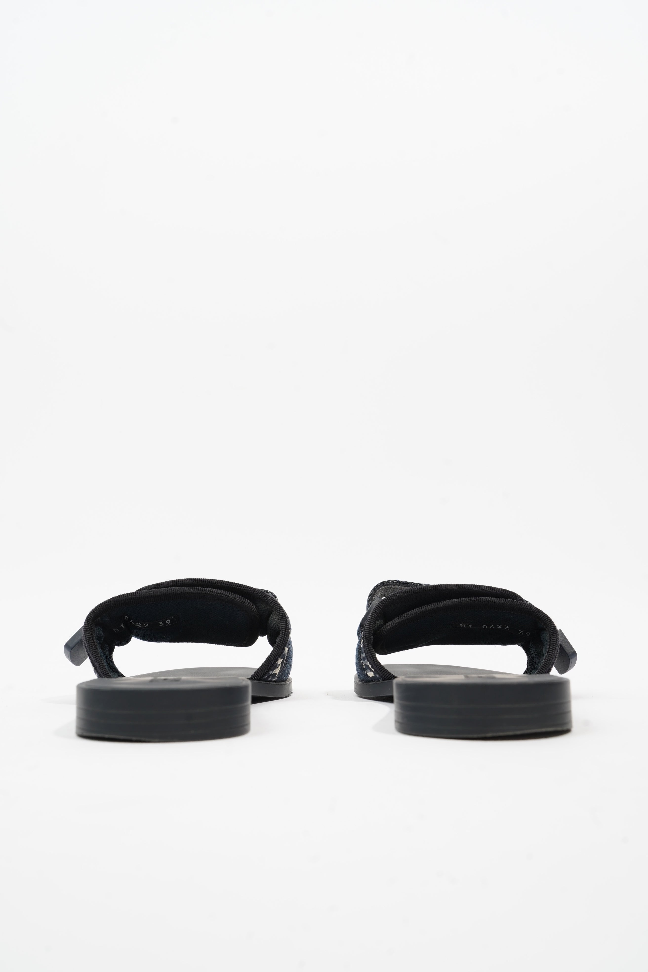 Christian Dior Dio(r)evolution Slide Navy Technical Fabric EU 39 UK 6