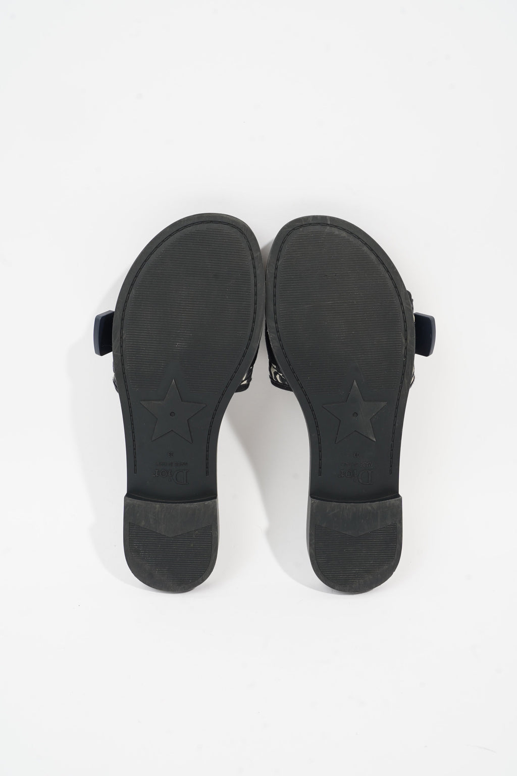 Christian Dior Dio(r)evolution Slide Navy Technical Fabric EU 39 UK 6