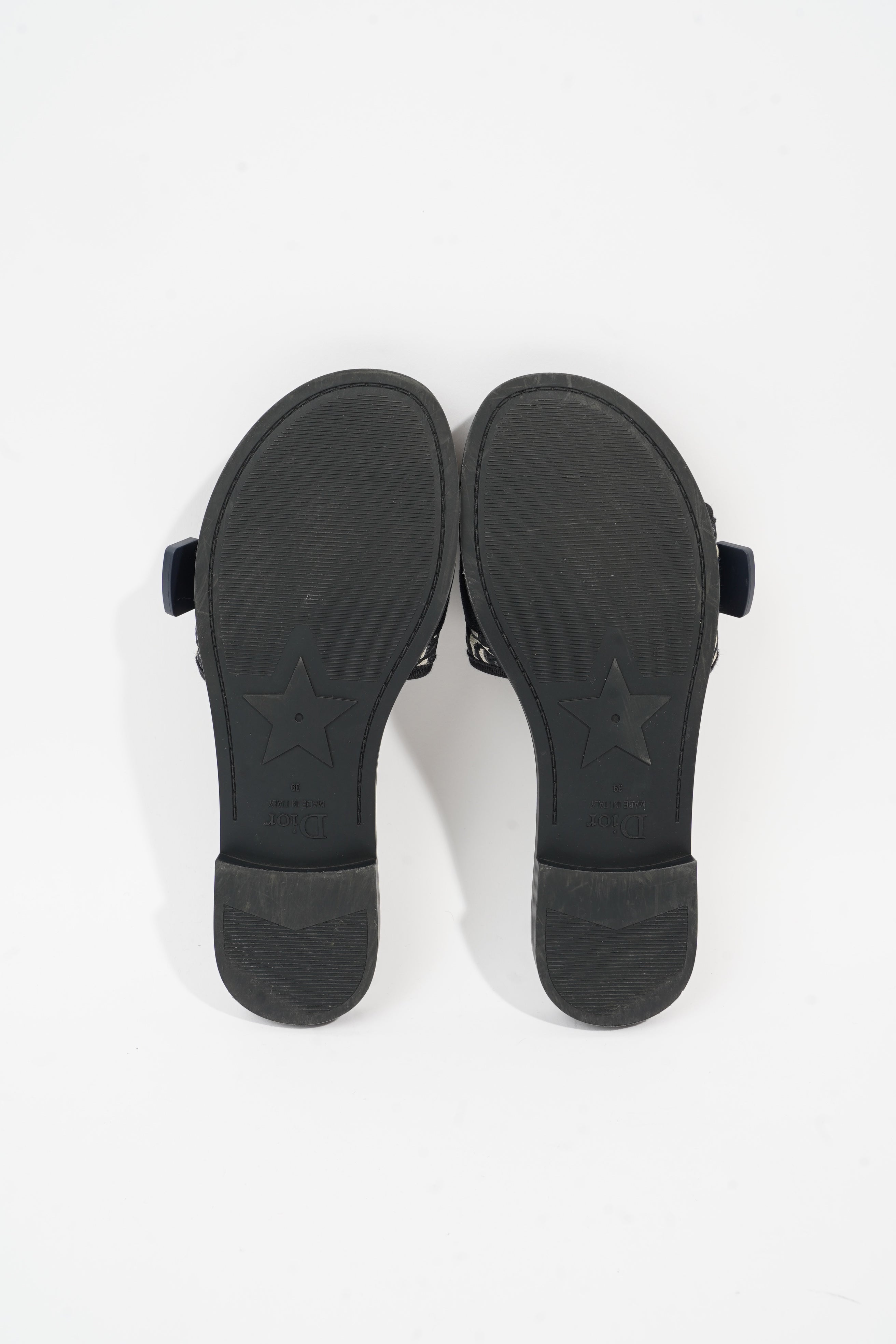 Christian Dior Dio(r)evolution Slide Navy Technical Fabric EU 39 UK 6