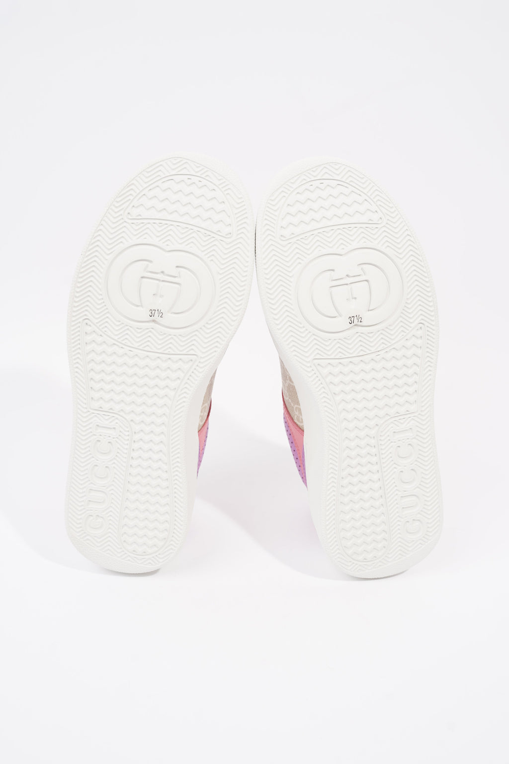 Gucci GG Supreme Monogram Pink / Beige Monogram / White Canvas EU 37.5 UK 4.5