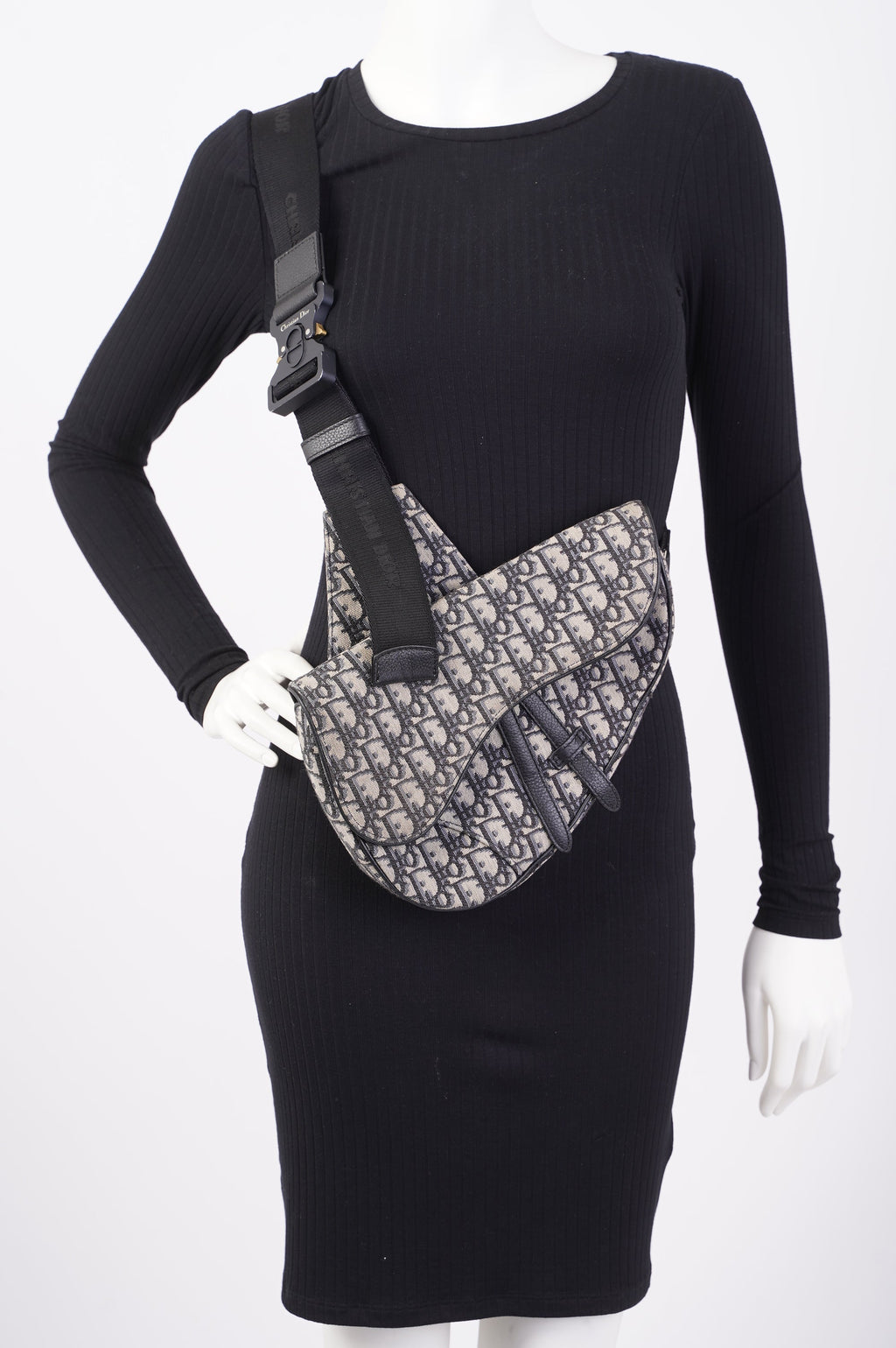 Christian Dior Saddle Bag Oblique Canvas
