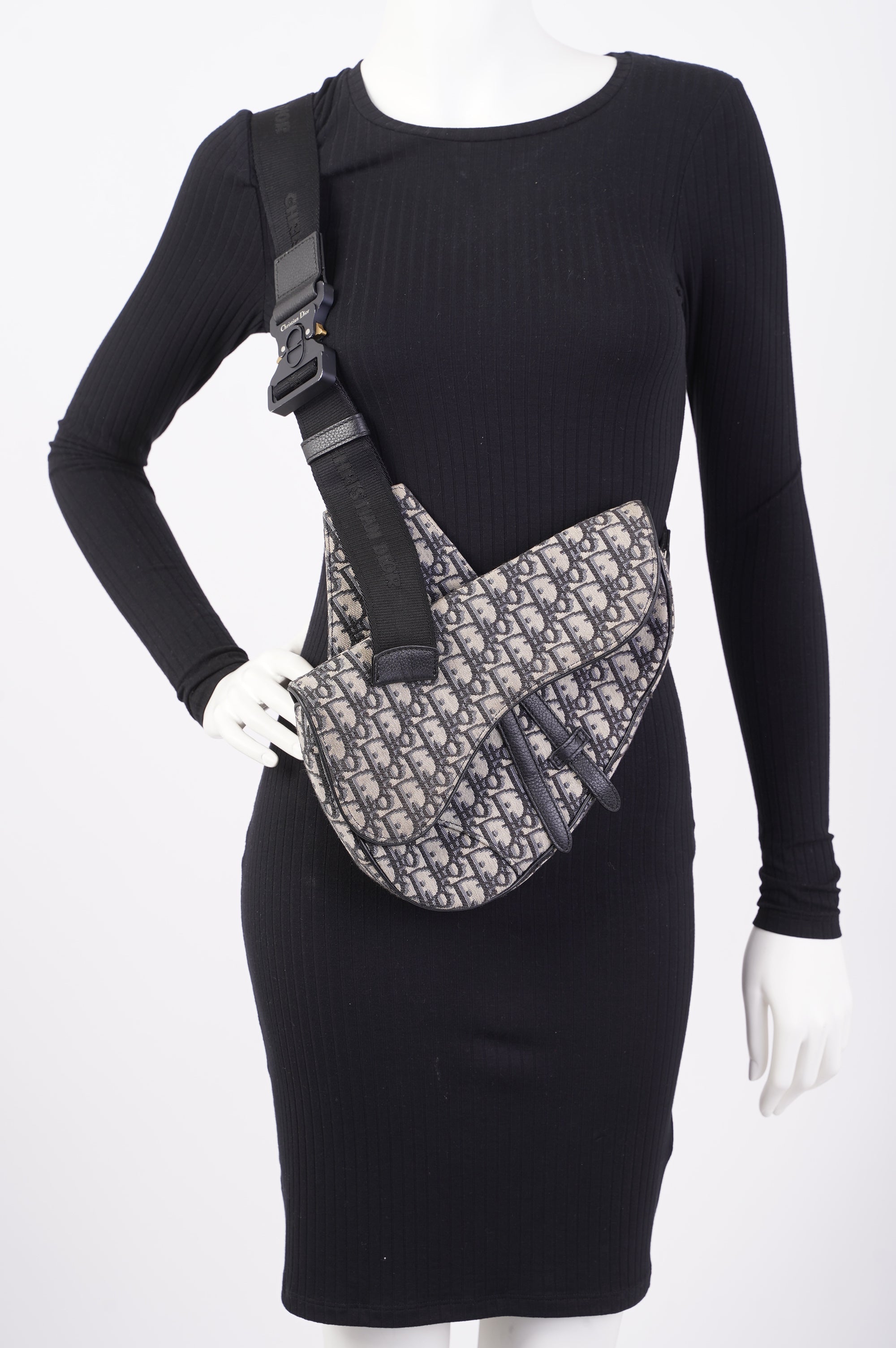 Christian Dior Saddle Bag Oblique Canvas
