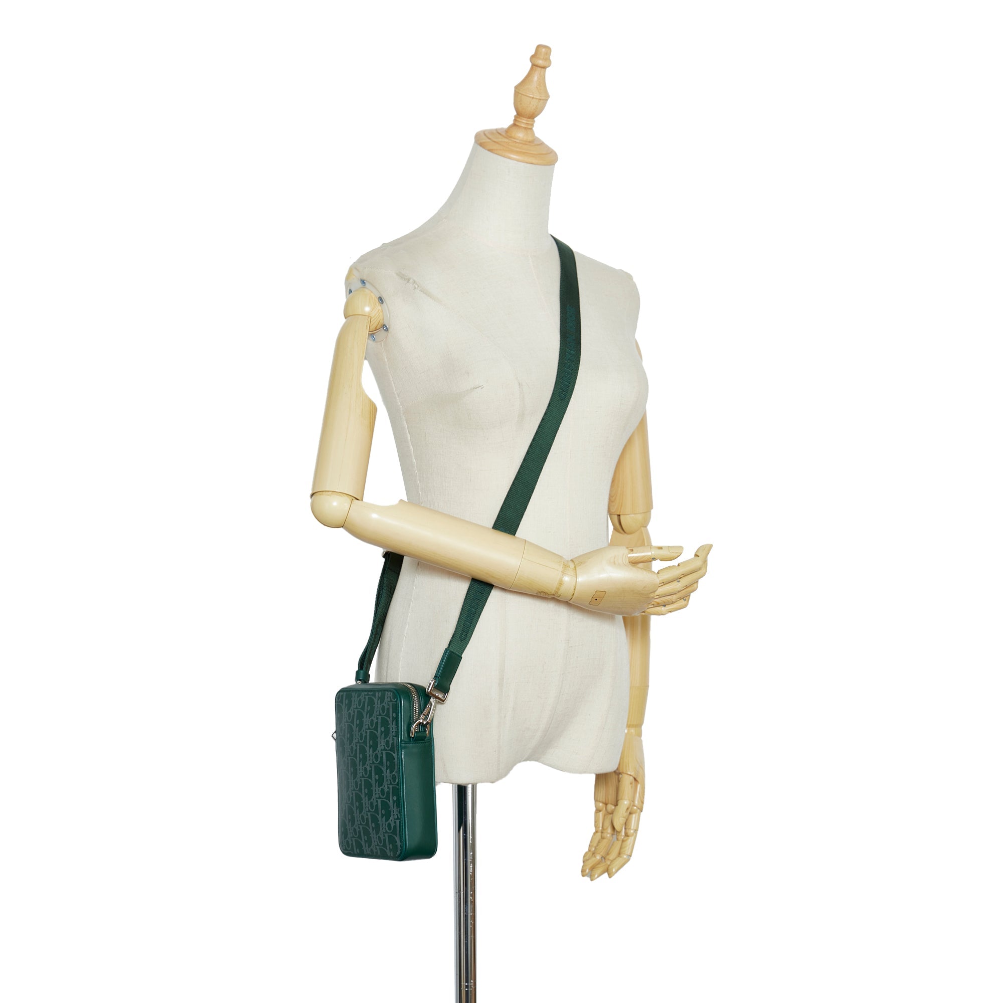 Dior World Tour Green Oblique Canvas