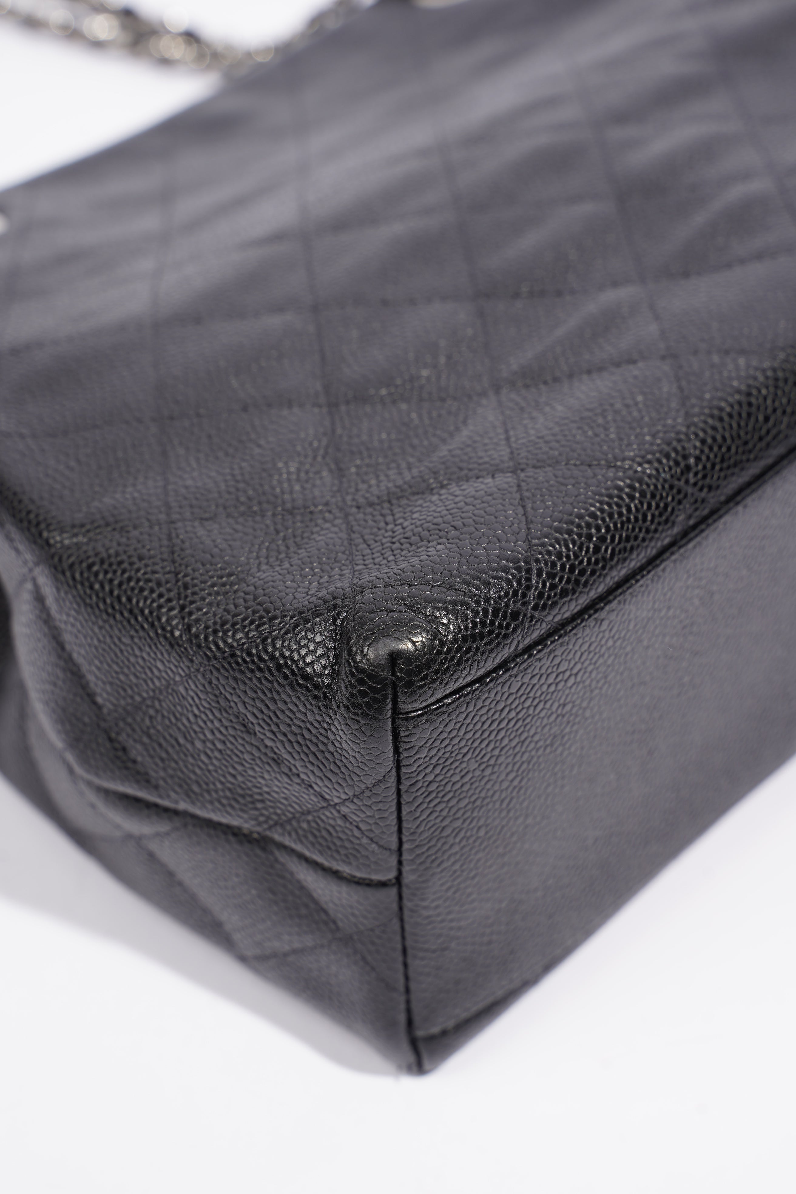 Chanel CC Shopping Tote Black Caviar Leather