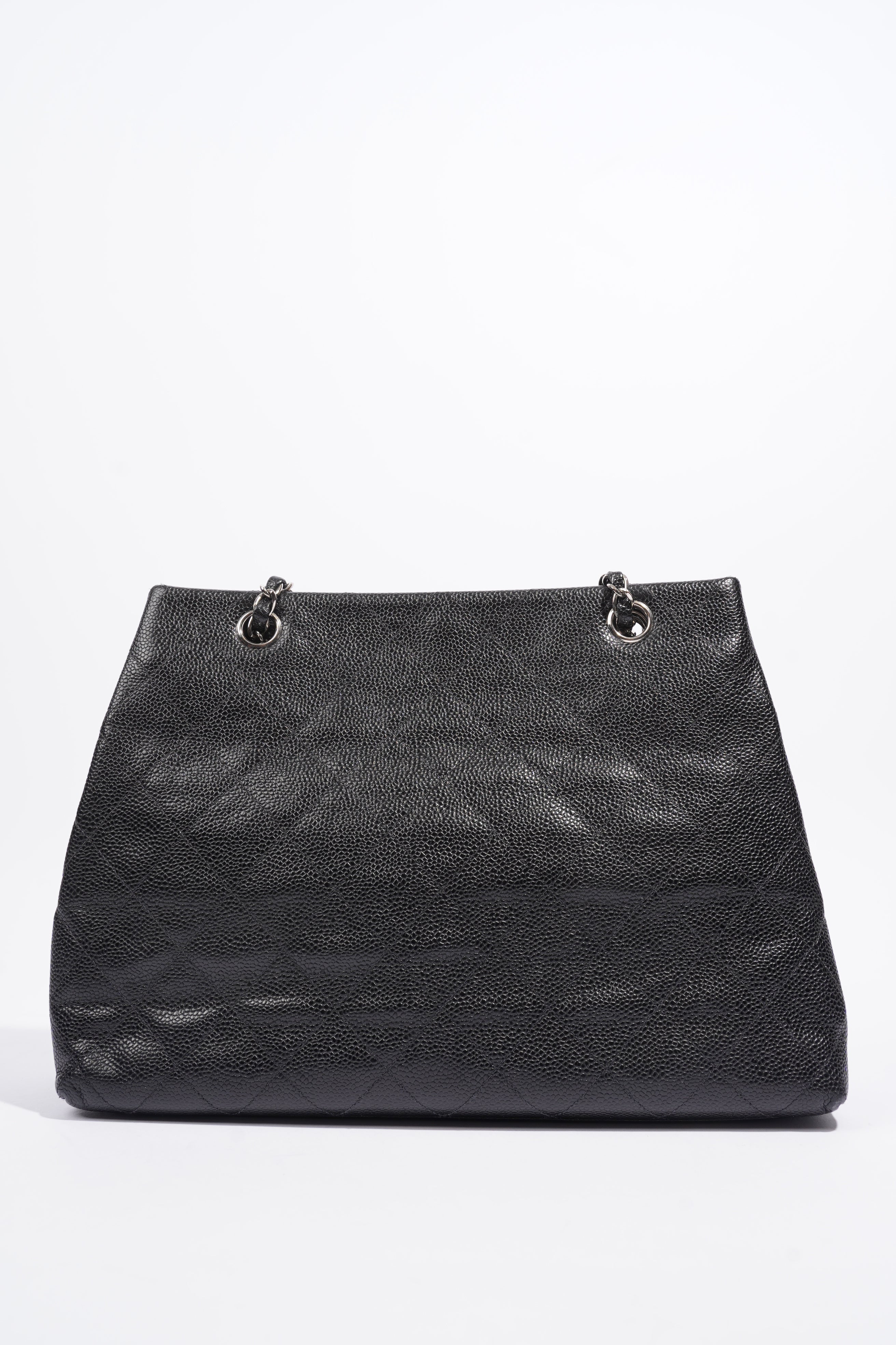Chanel CC Shopping Tote Black Caviar Leather