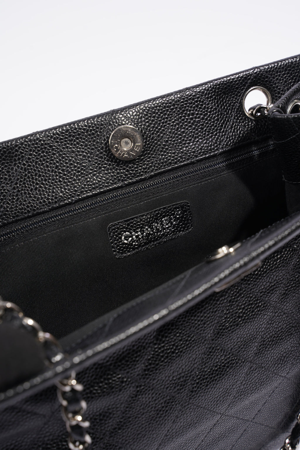 Chanel CC Shopping Tote Black Caviar Leather