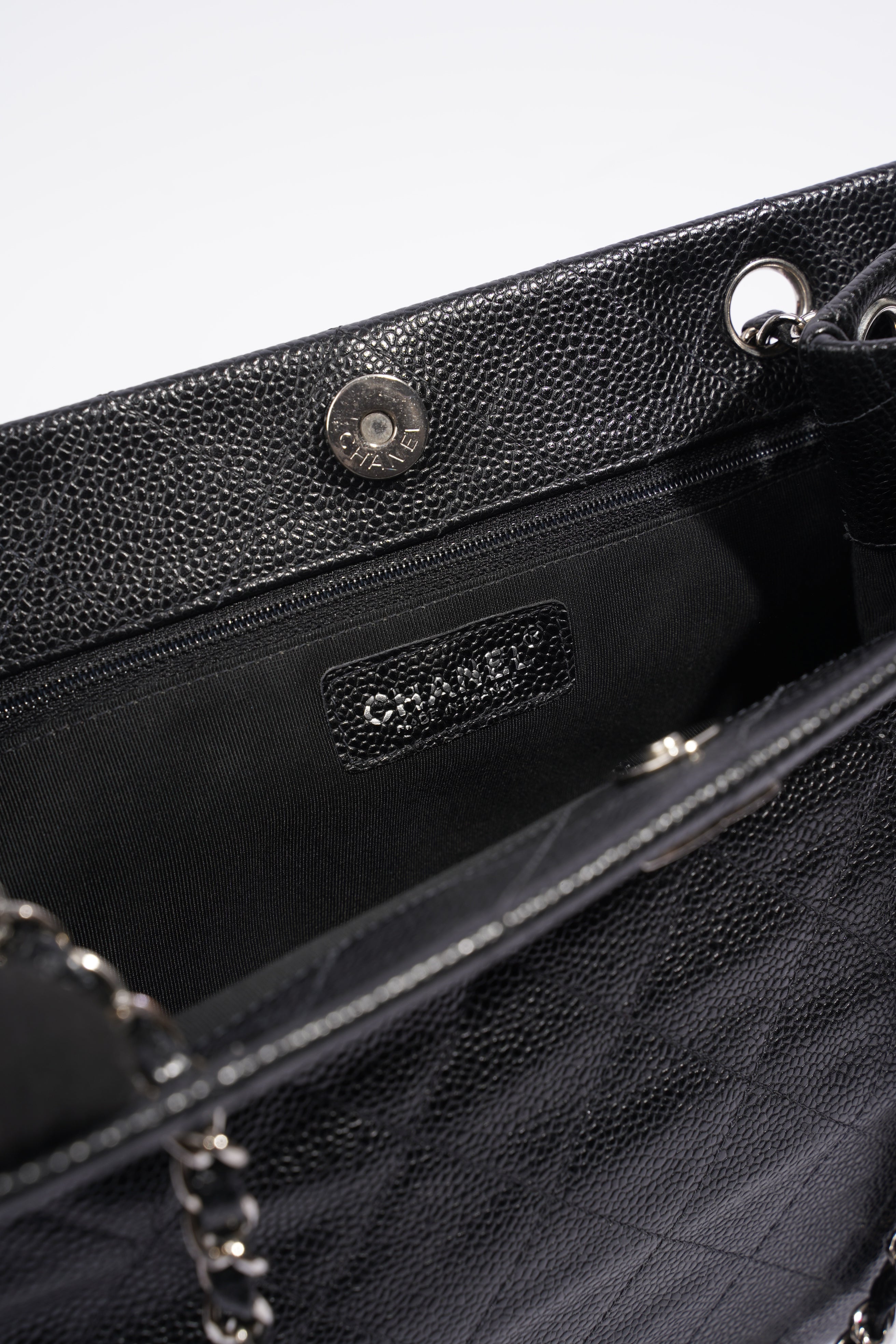 Chanel CC Shopping Tote Black Caviar Leather
