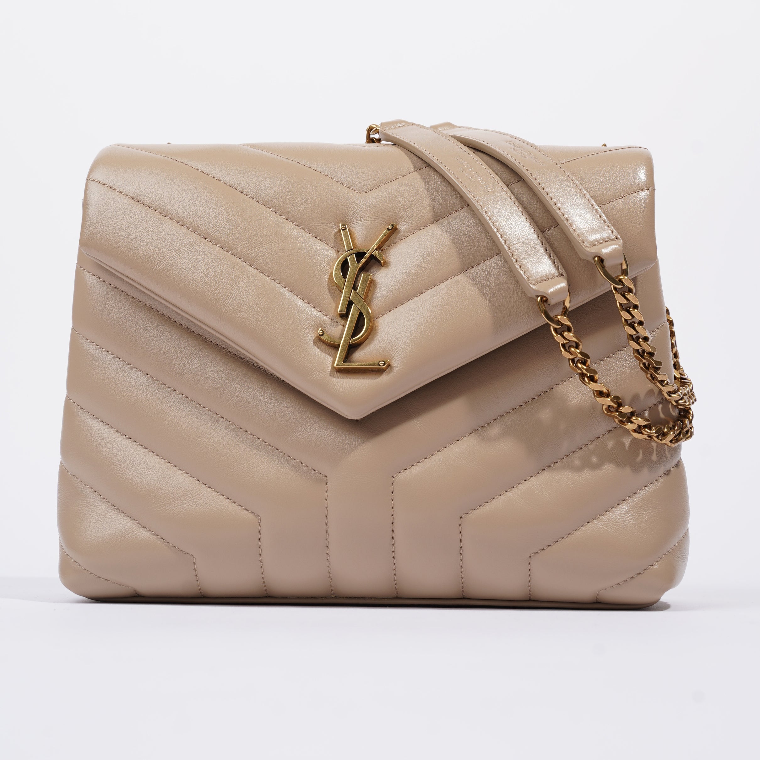 Saint Laurent Lou Lou Nude Leather Small