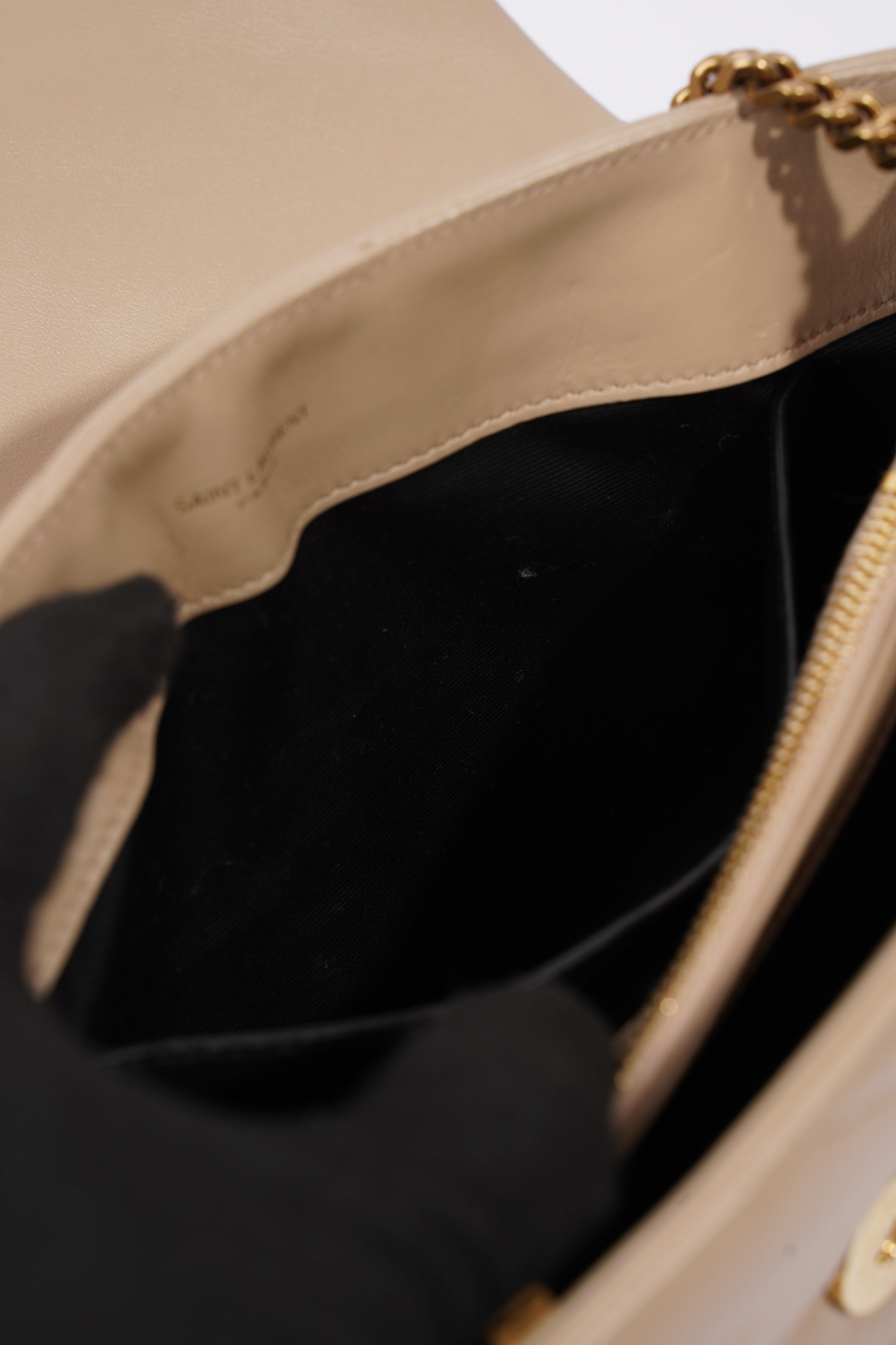 Saint Laurent Lou Lou Nude Leather Small