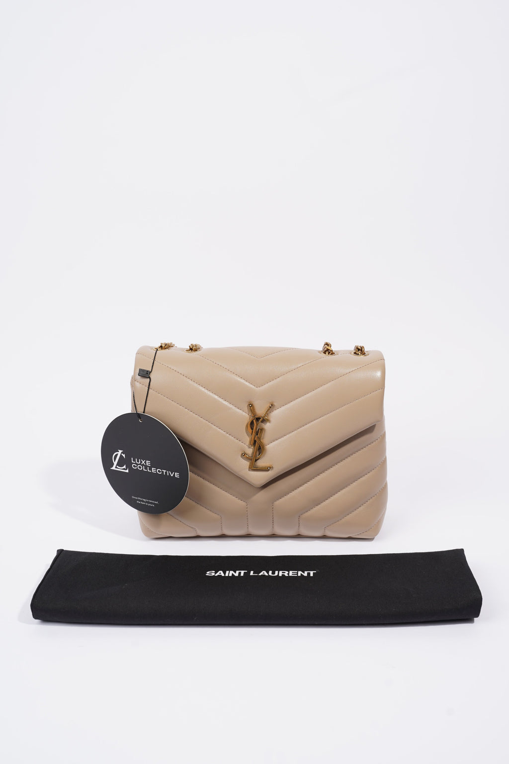 Saint Laurent Lou Lou Nude Leather Small
