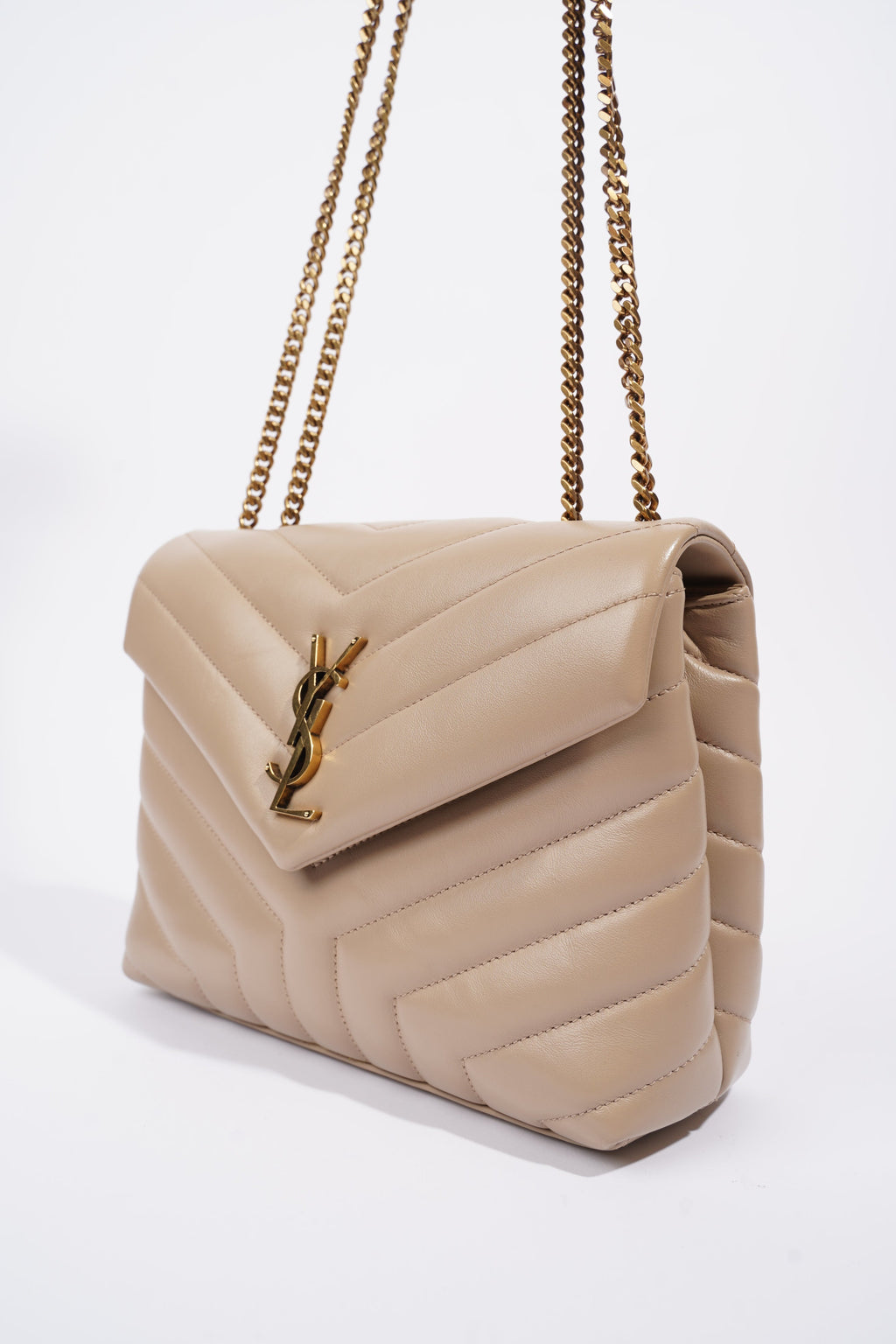 Saint Laurent Lou Lou Nude Leather Small