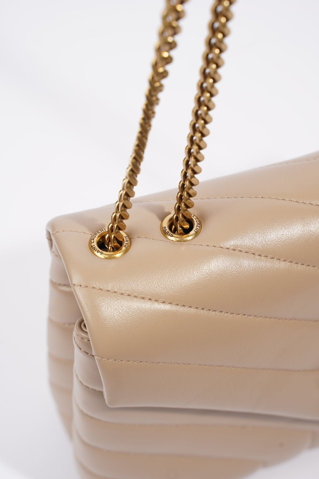 Saint Laurent Lou Lou Nude Leather Small