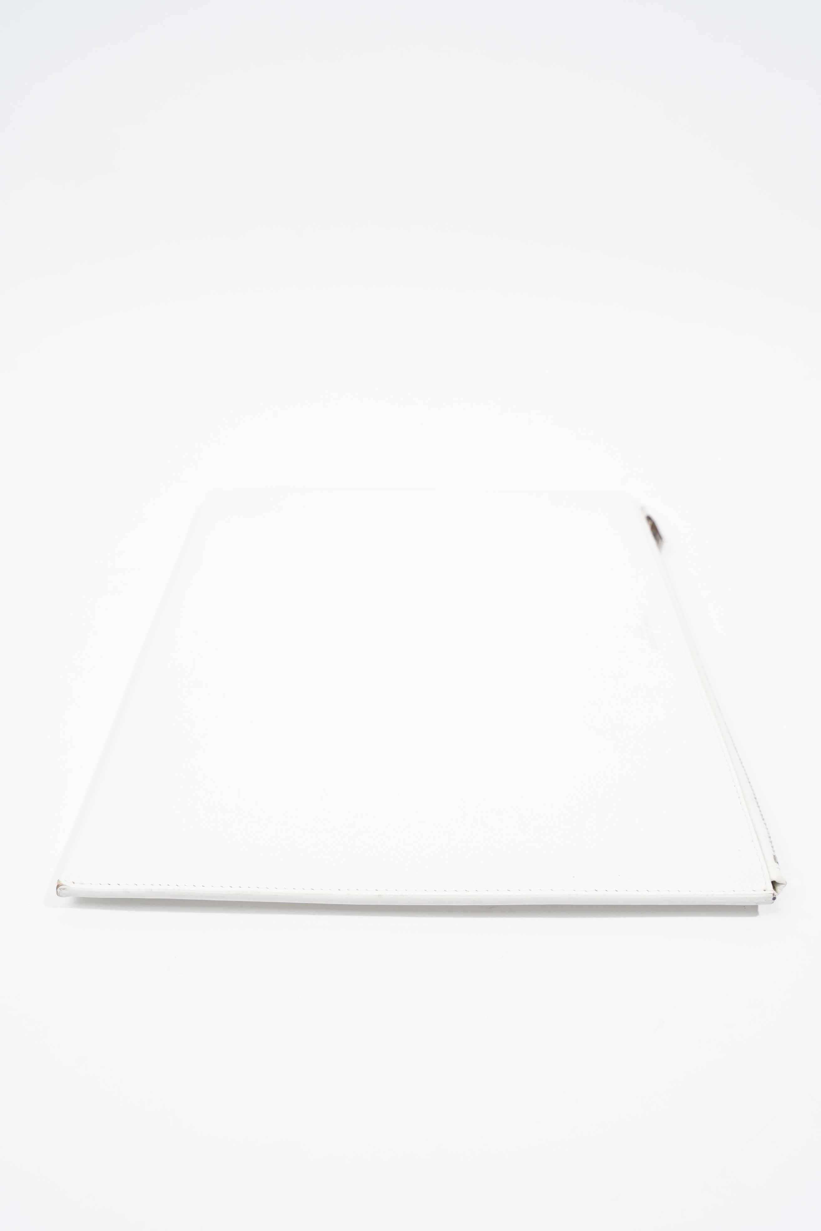 Saint Laurent Pouch White Leather