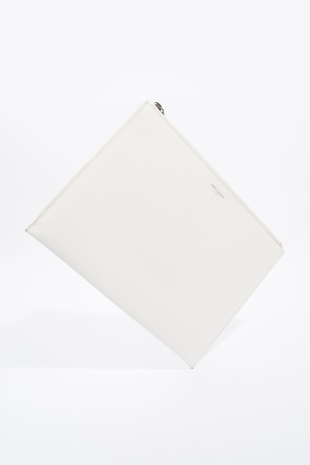 Saint Laurent Pouch White Leather