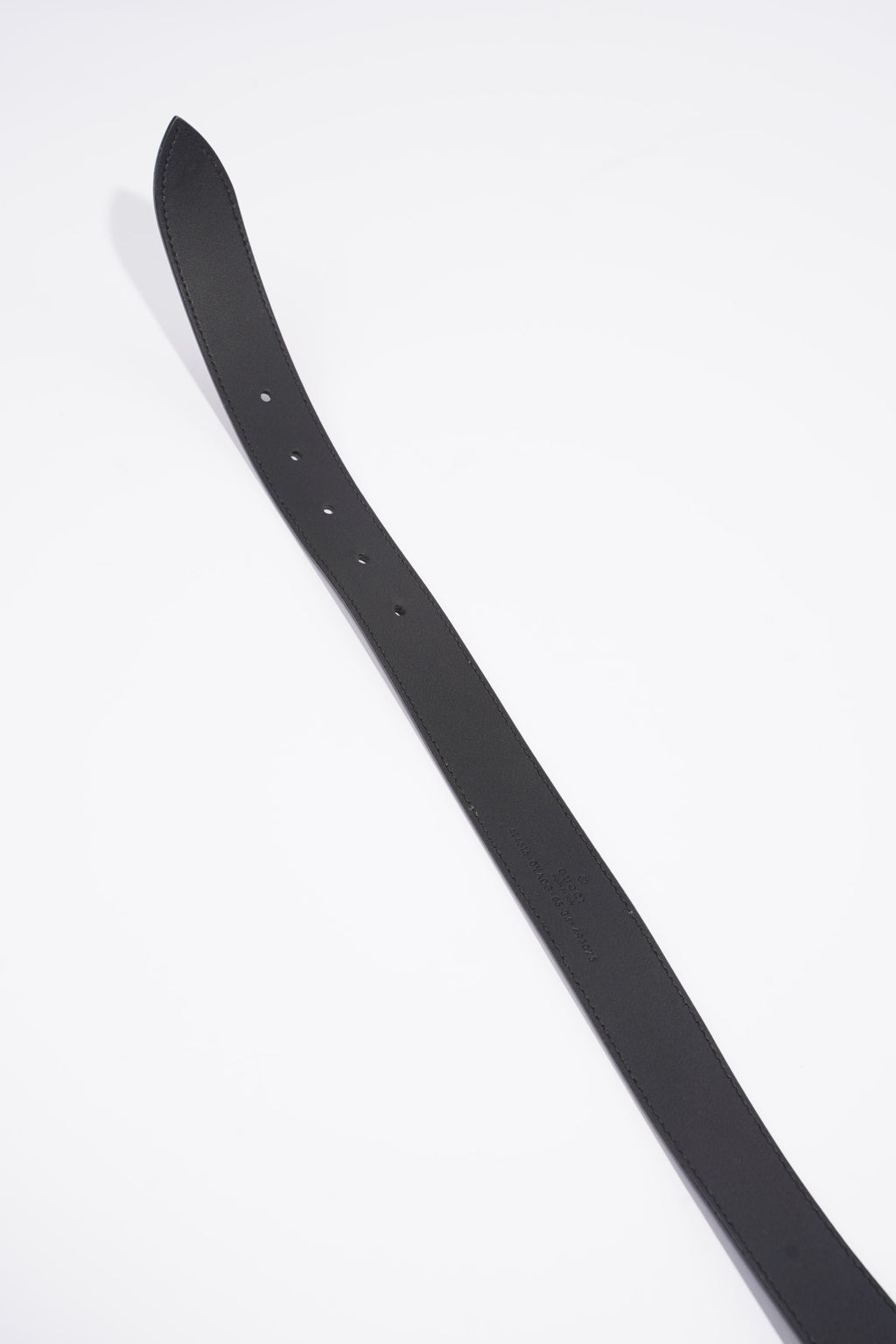 Gucci GG Marmont Belt With Shiny Buckle Black Leather 85cm 34''