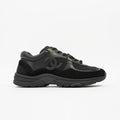 Chanel CC Runner Black Suede EU 37.5 UK 4.5