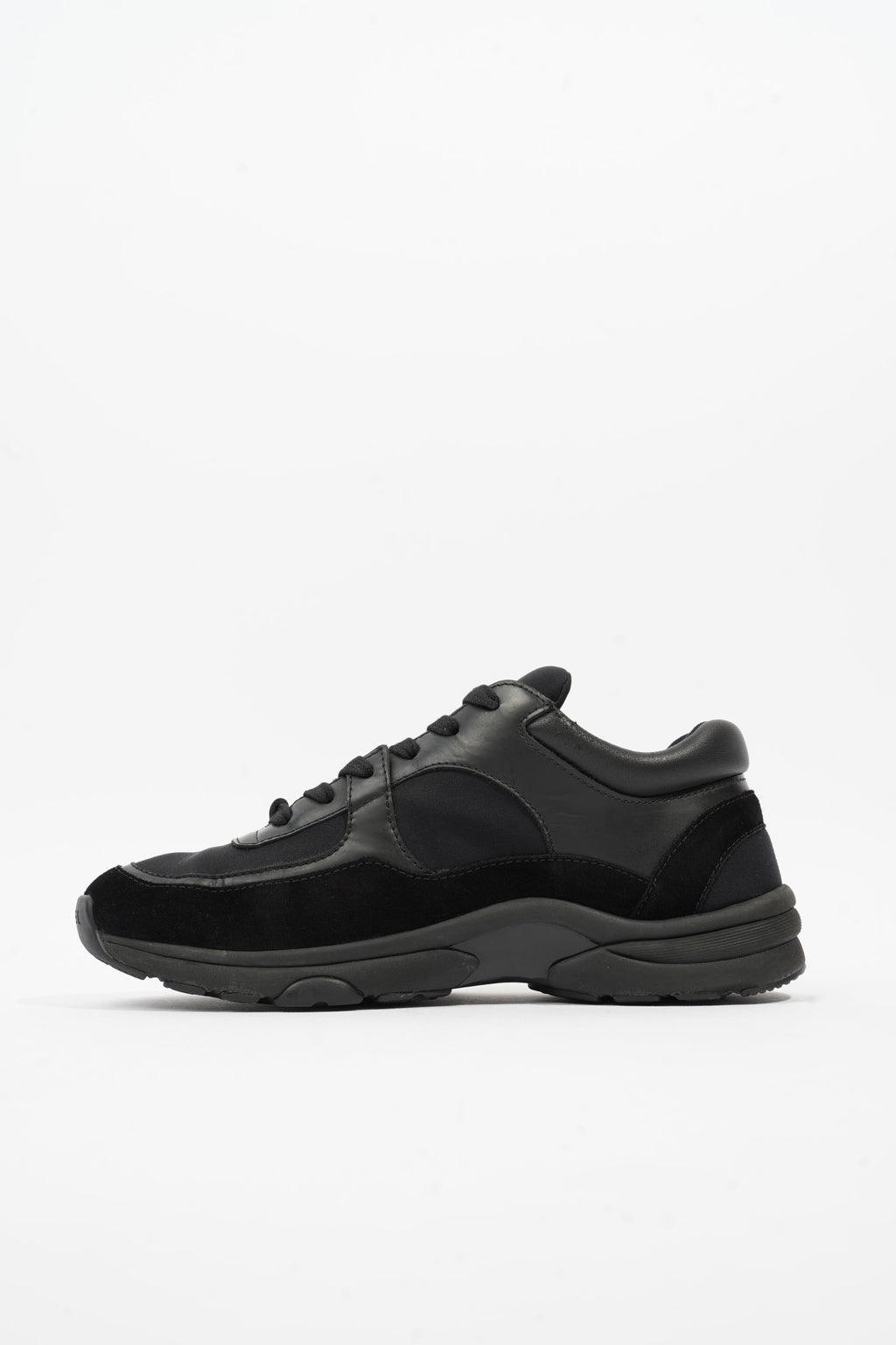 Chanel CC Runner Black Suede EU 37.5 UK 4.5