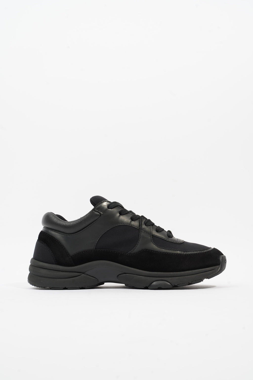 Chanel CC Runner Black Suede EU 37.5 UK 4.5