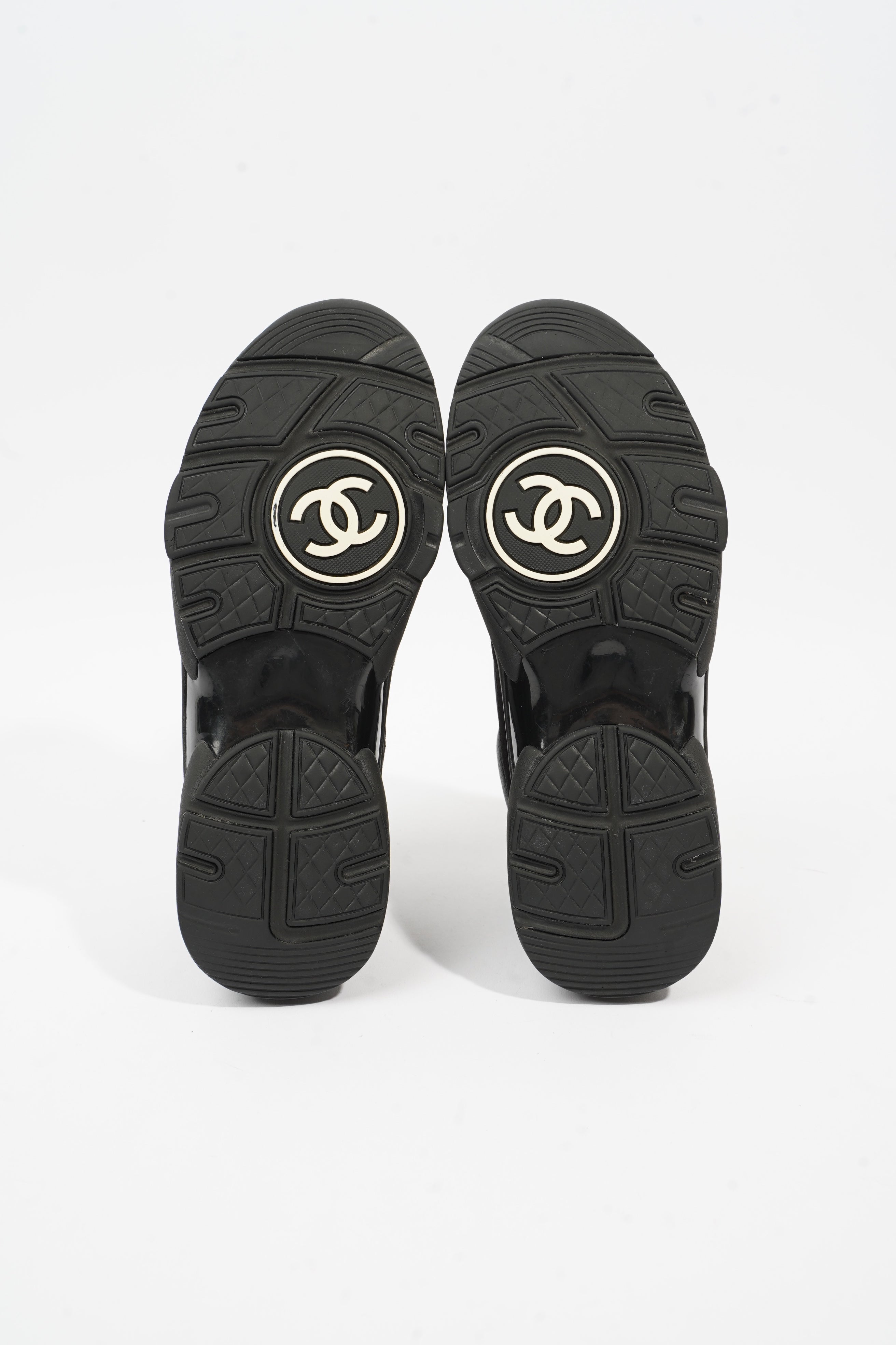 Chanel CC Runner Black Suede EU 37.5 UK 4.5